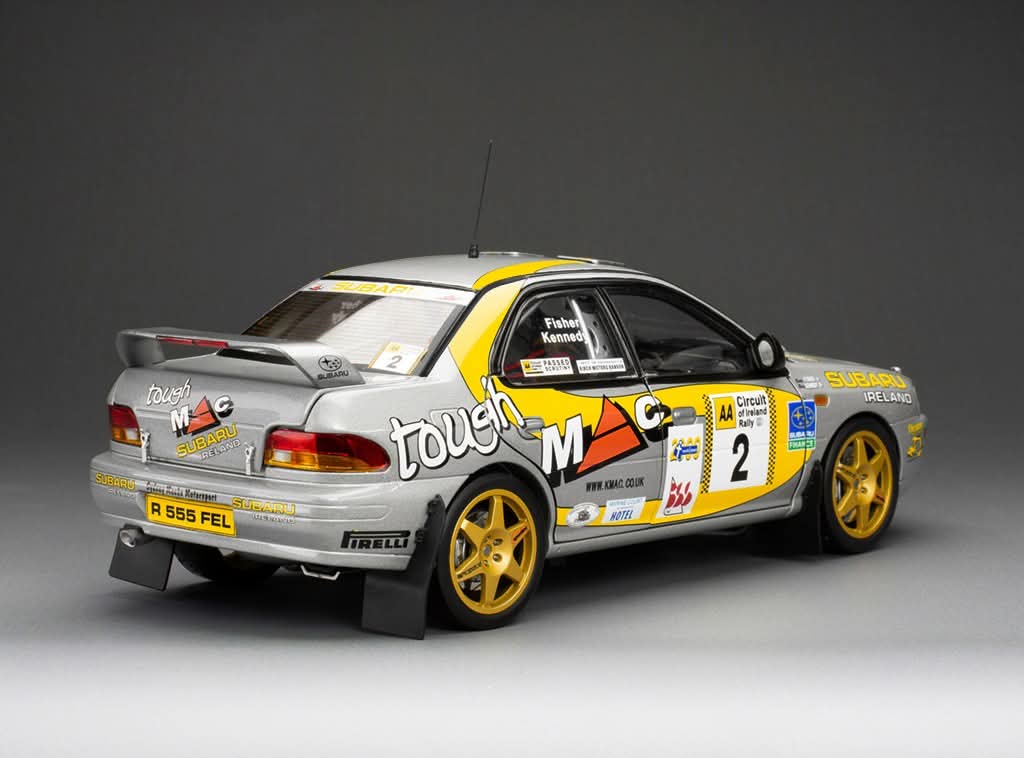Sunstar Diecast - 1:18 Subaru Impreza 555 - #2 B.Fisher/R.Kennedy - Winner AA Circuit of Ireland 1999 - 5601