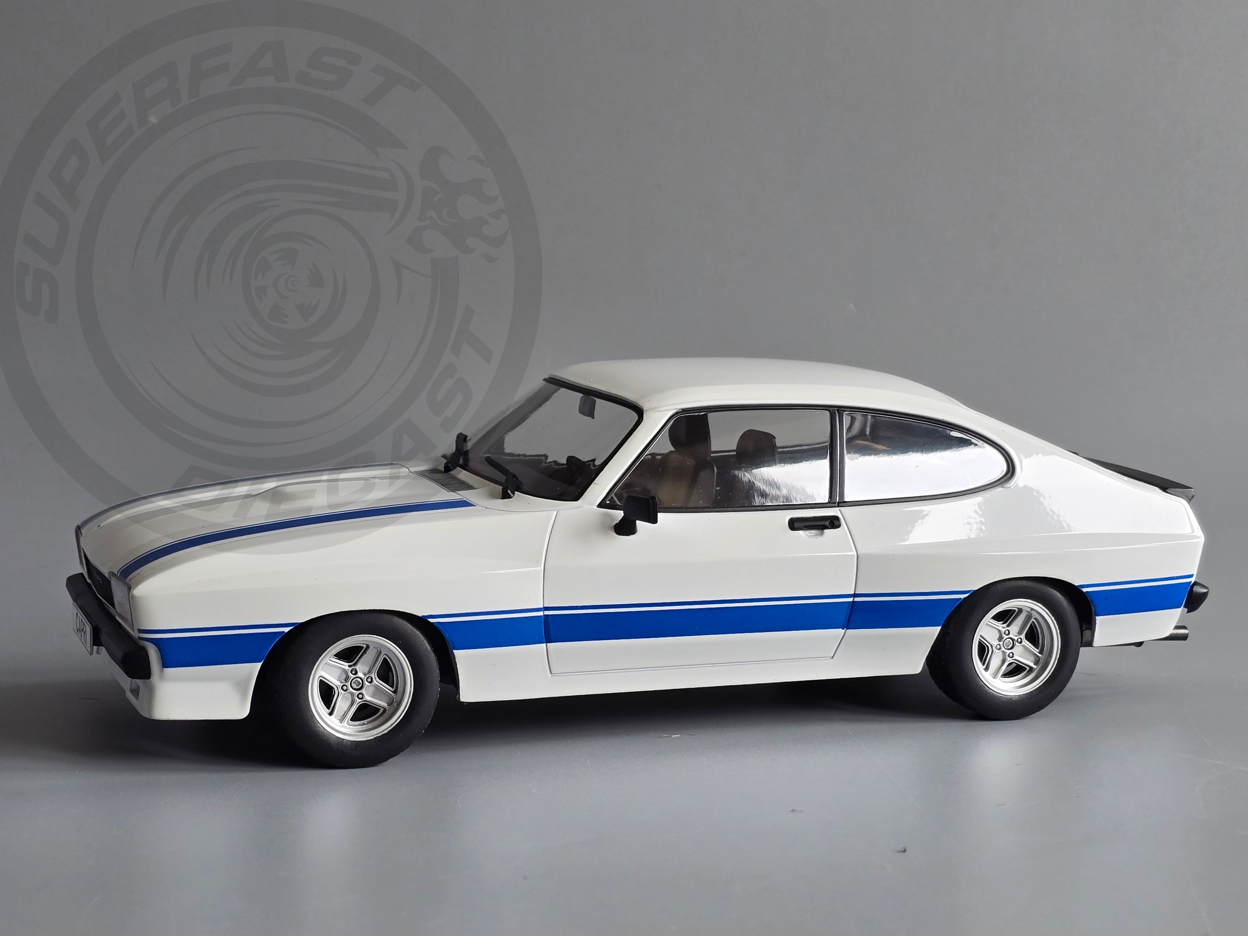 MCG 1:18 Scale Diecast 1975 Ford Capri MK2 X-Pack, White