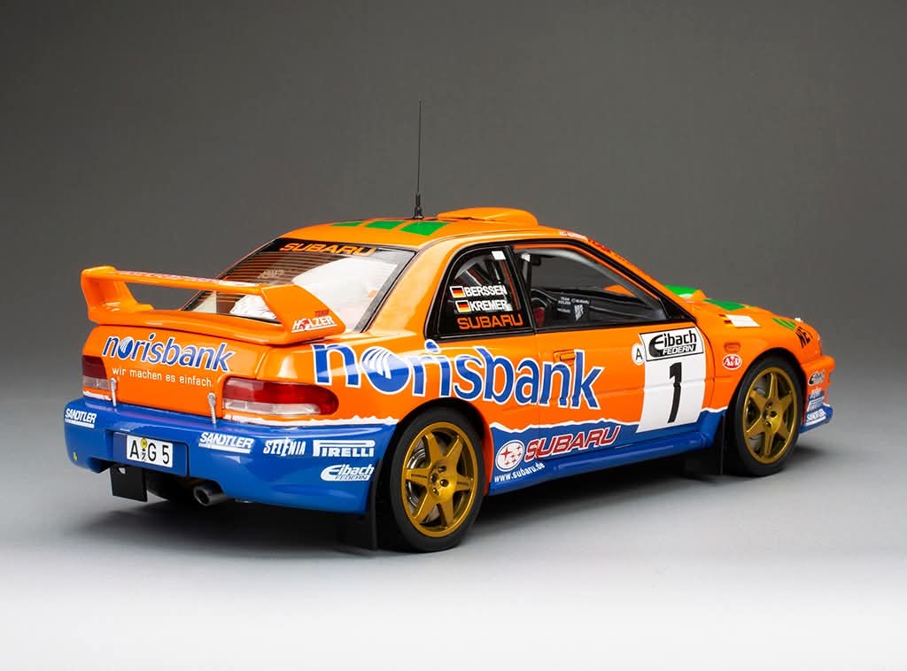Sunstar Diecast - 1:18 Subaru Impreza S5 WRC '97 #1 A.Kremer / F.Berßen - Winner ADAC Rallye Deutschland 1999 (limited edition 999pcs) - 5782