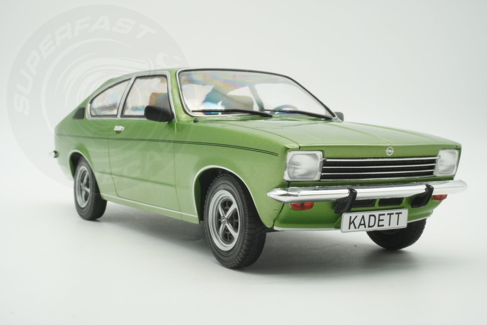 MCG 1:18 Scale Diecast Model Car - 1977 Opel Kadett C Coupe 1.2s, Green - MCG18599