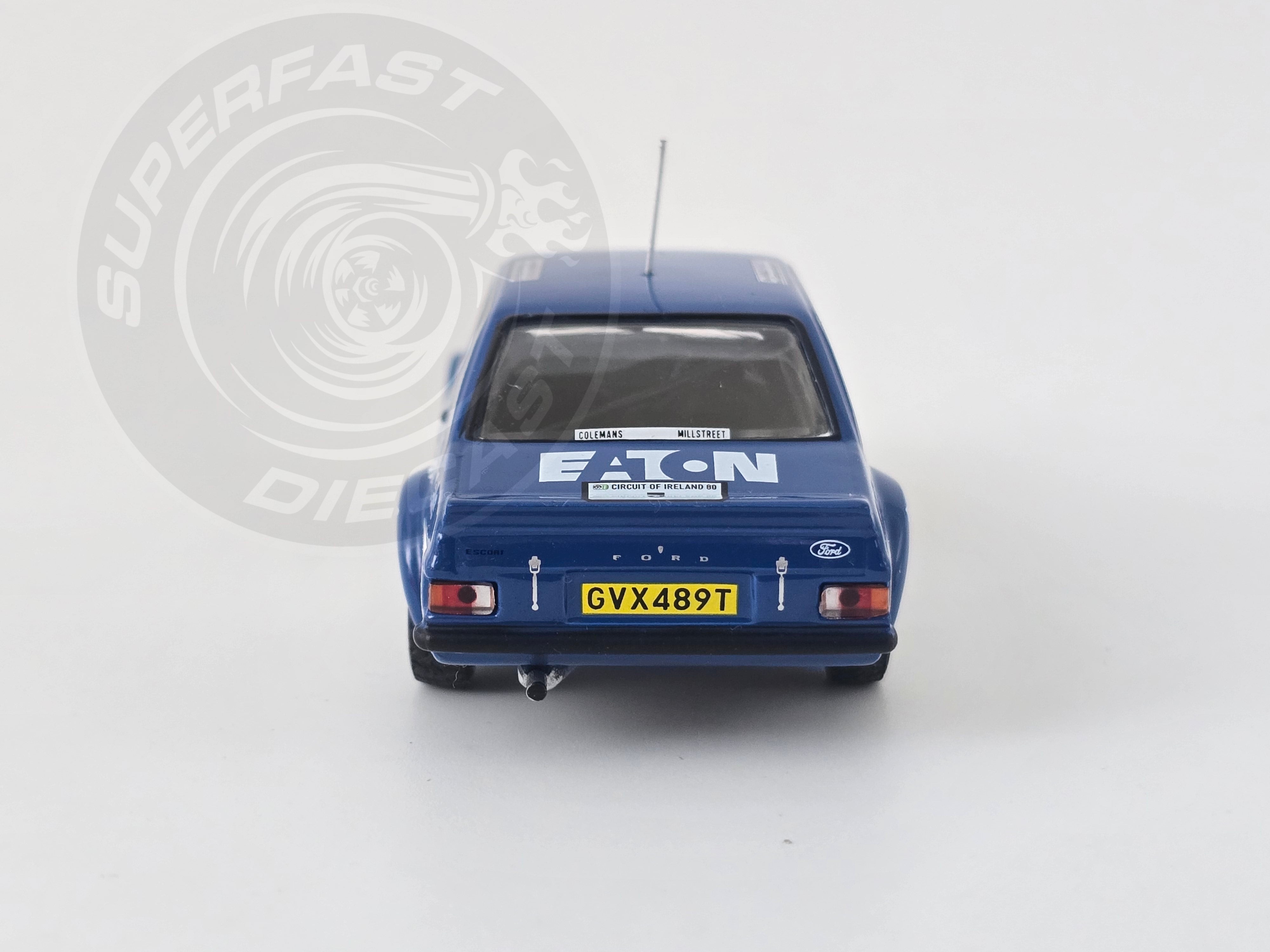 IXO 1:43 Scale Diecast - FORD ESCORT MK 2 RS 1800 #3 B.Coleman - N.Brendan Circuit of Ireland 1980 - RAC440.22
