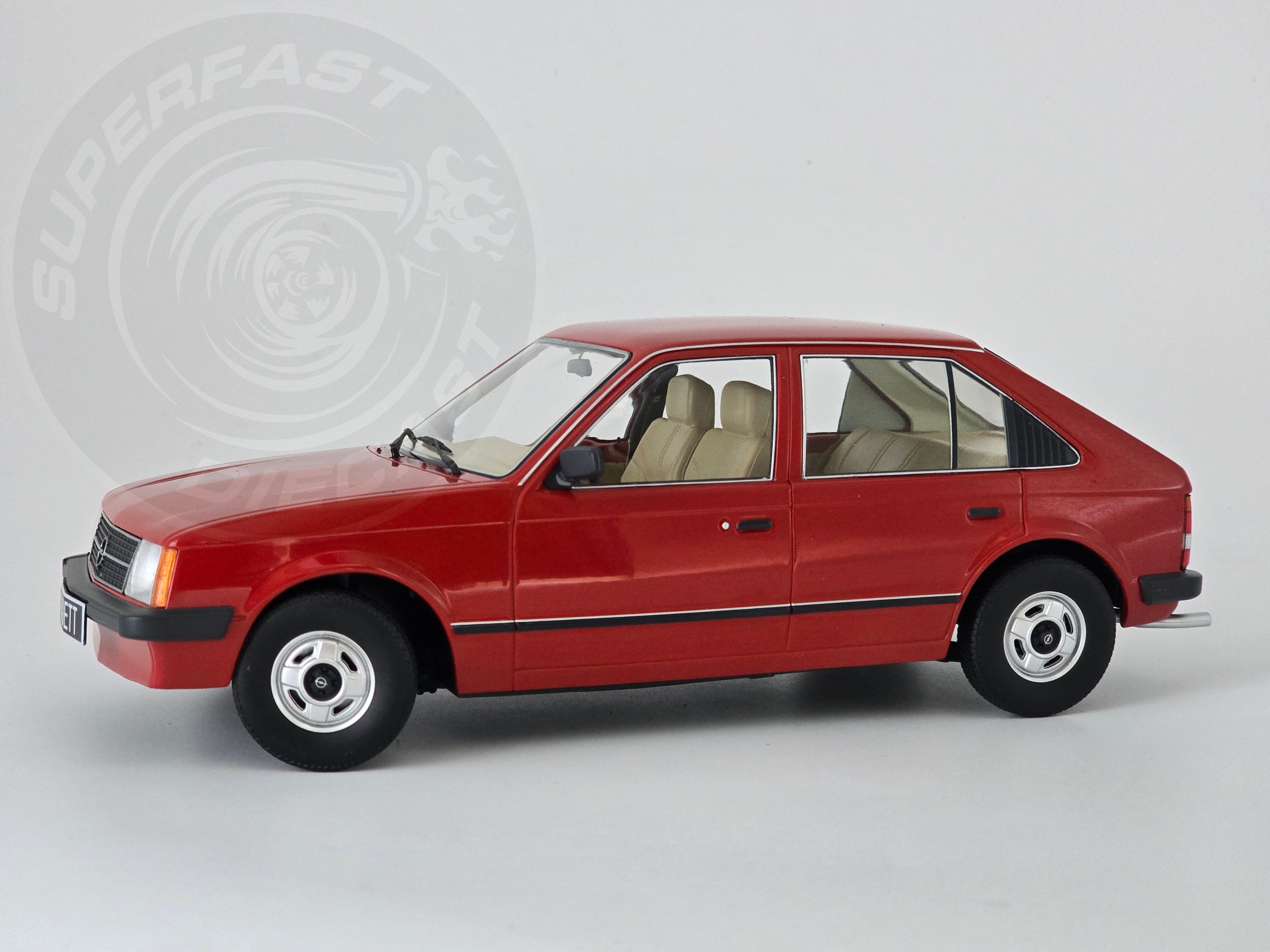 Triple 9 - 1:18 Scale Diecast - 1984 Opel Kadett D 5 Door, Red - T9-1800421