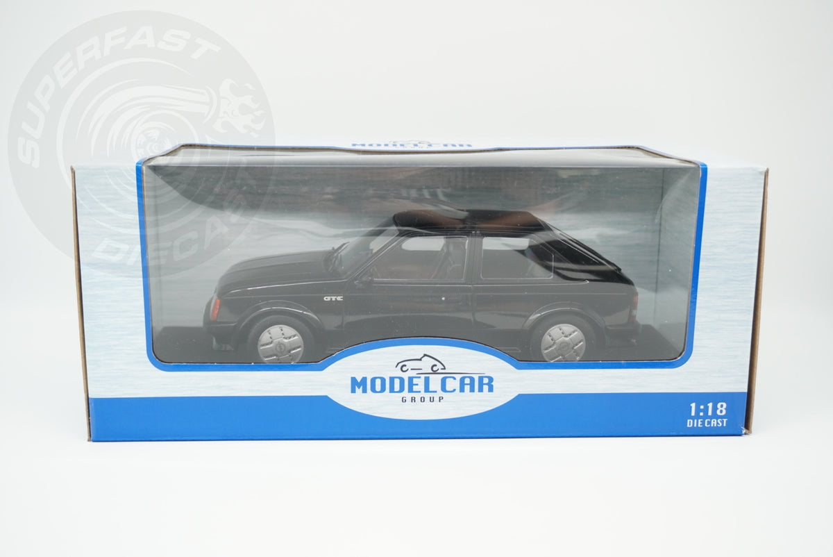 MCG 1:18 Scale Diecast Model Car - Opel Kadett D GTE (Vauxhall Astra mk1) Black