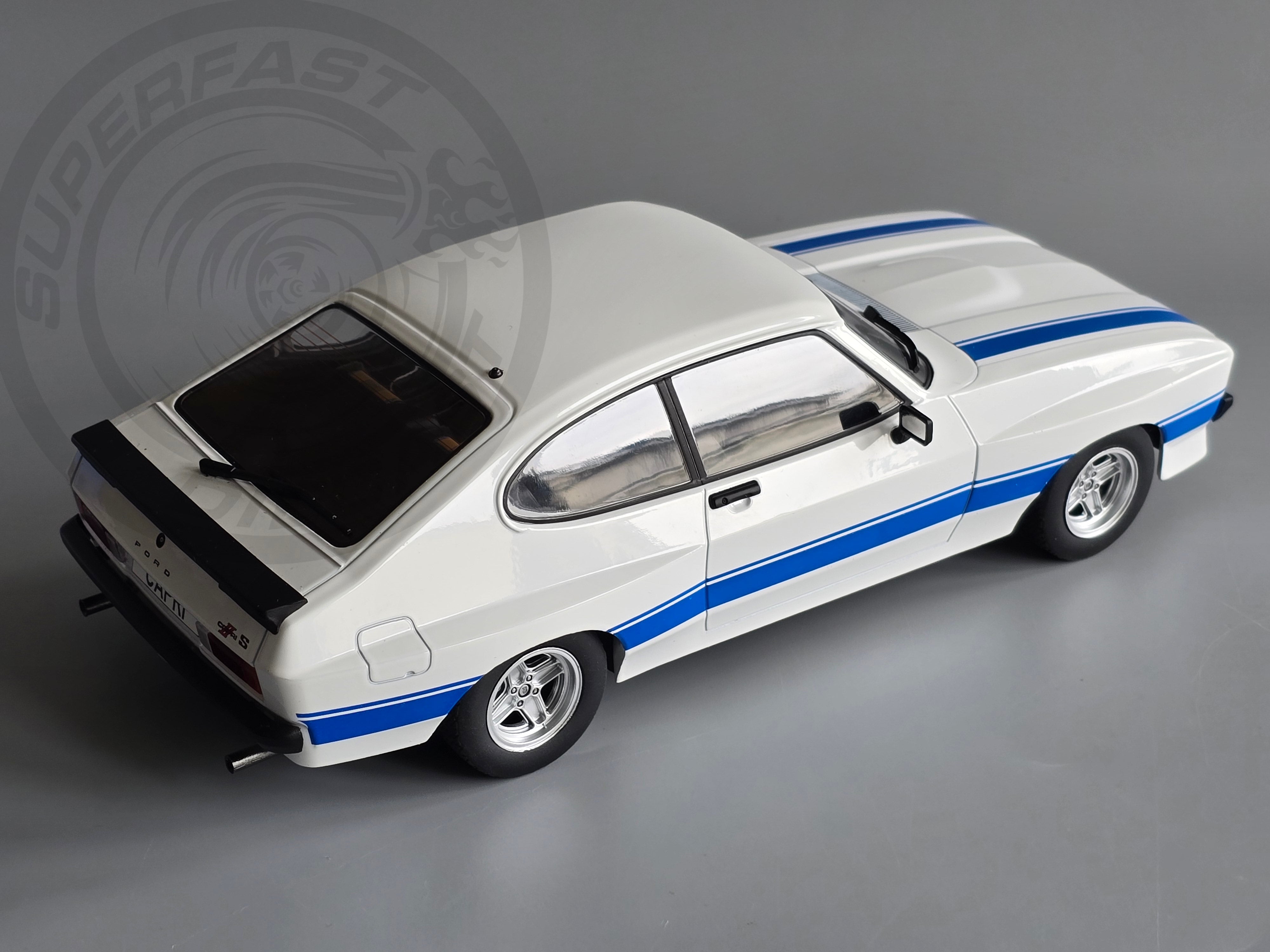 MCG 1:18 Scale Diecast 1975 Ford Capri MK2 X-Pack, White