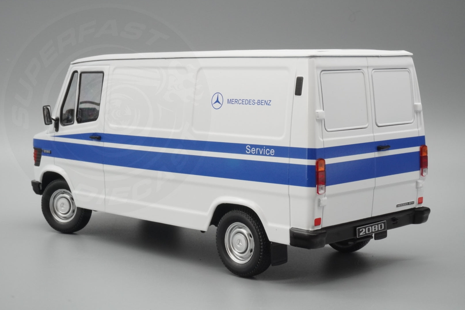 KK Scale 1:18 Scale Diecast - 1988 Mercedes 208 D Service Van, White - KKDC180302