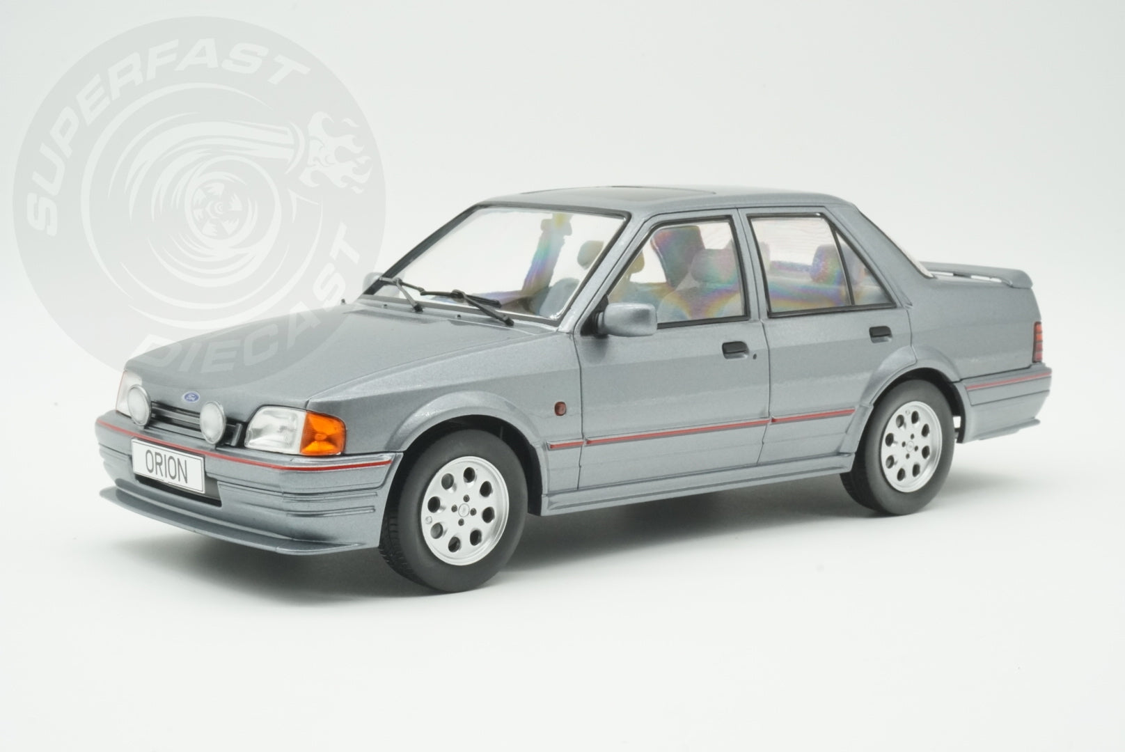MCG 1:18 Scale Diecast - Ford Orion Mk II LHD with RS Bodykit, Grey - MCG18489