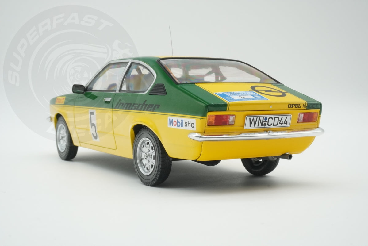 MCG 1:18 Diecast - Opel Kadett C Coupe GT/E, International Sachs Winter Rallye, 1976, #5, W.Smolej/C.Geistdörfer, - MCG18650R