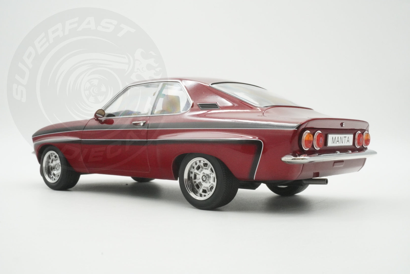 MCG 1:18 Scale Diecast - 1974 Opel Manta A Irmscher, Dark Red - MCG18427