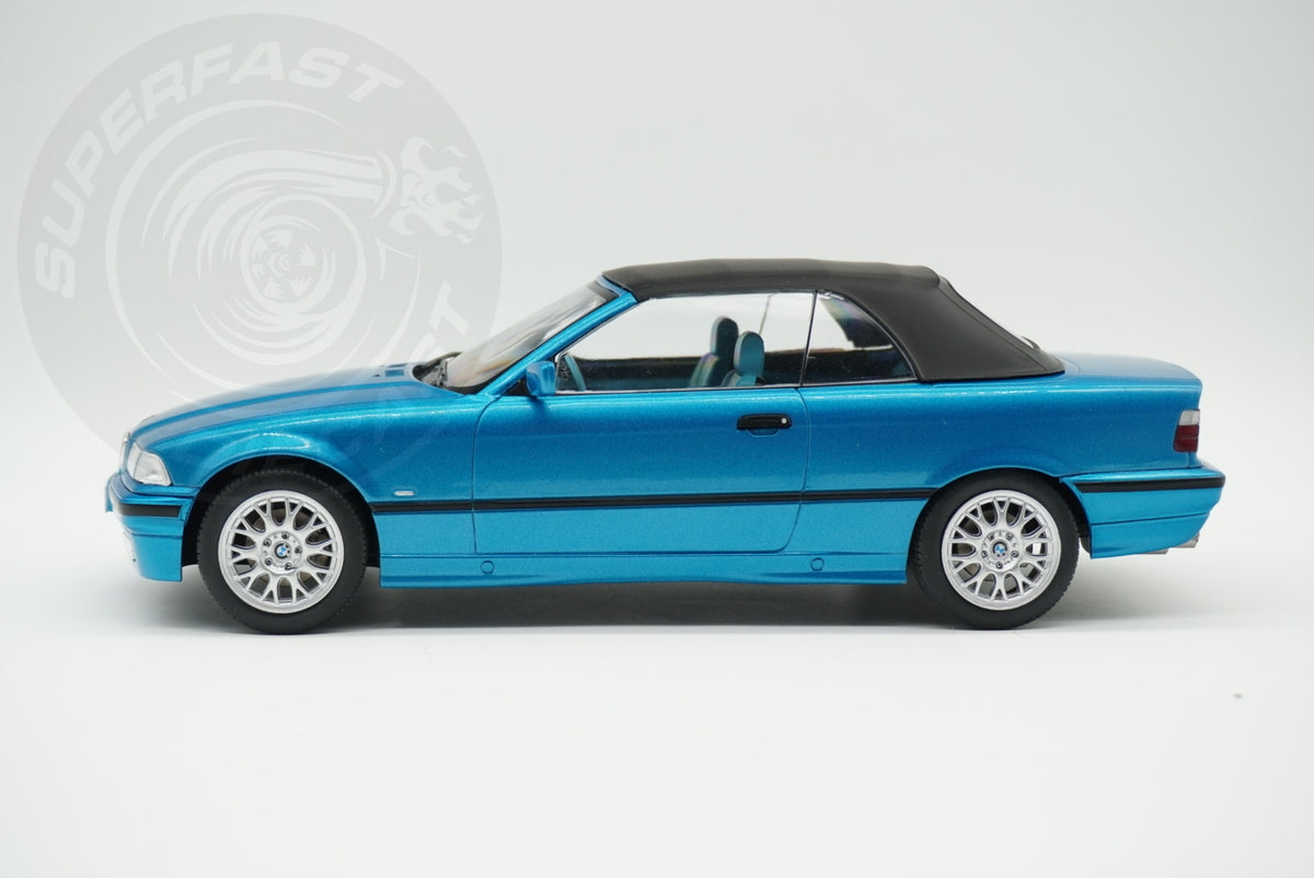 MCG 1:18 Diecast - 1996 BMW 328i (E36) Cabriolet, Turquoise - MCG18319