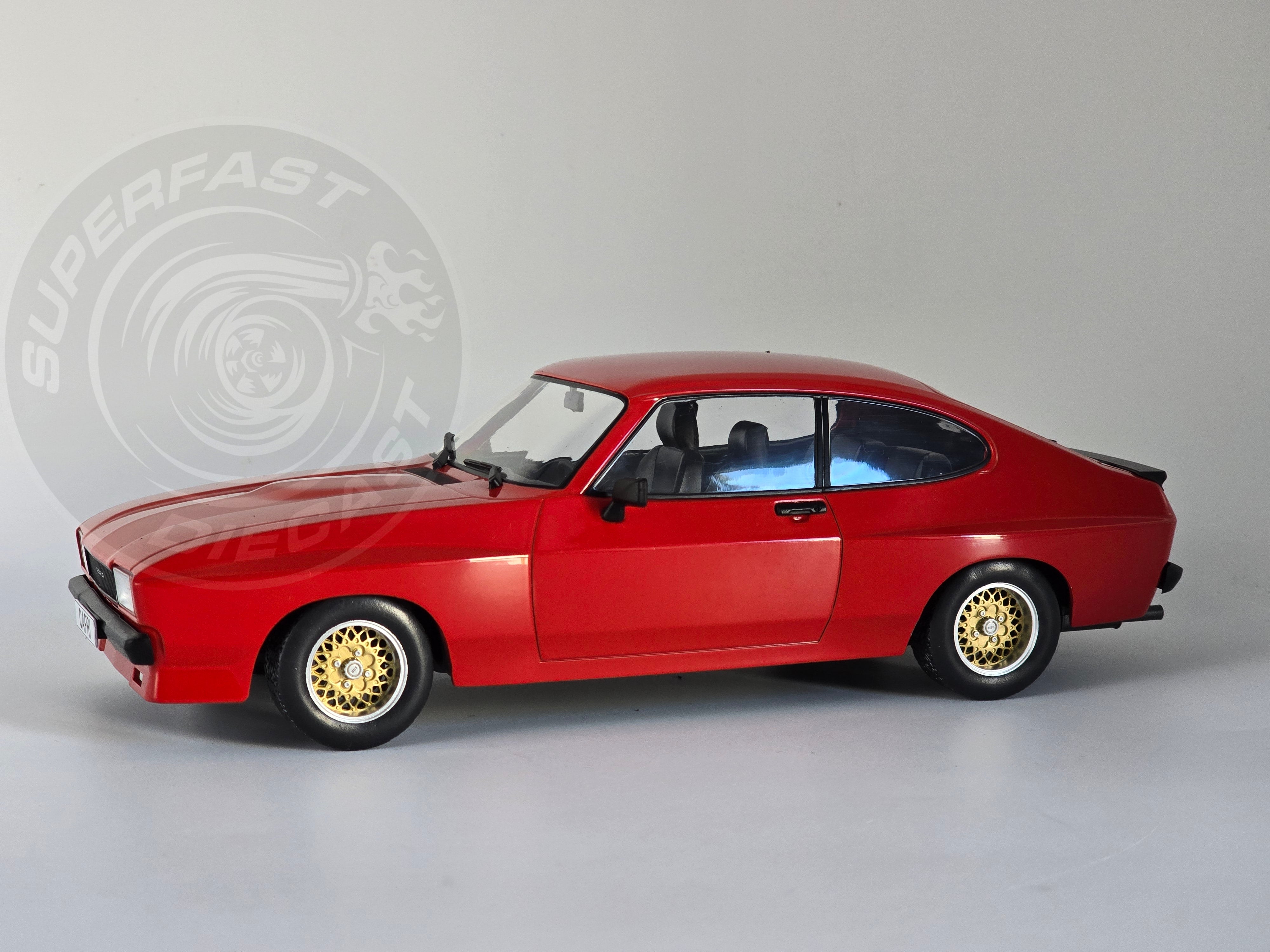 MCG 1:18 Scale Diecast 1975 Ford Capri MK2 X-Pack, Red