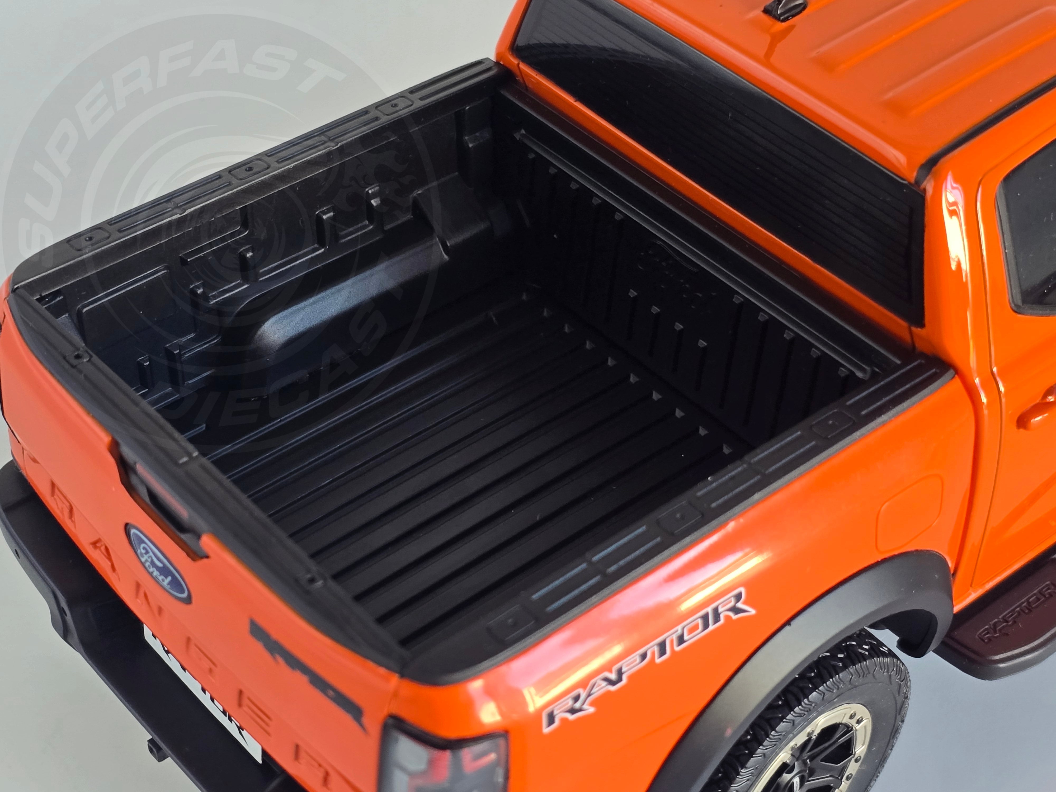 MCG 1:18 Scale Diecast Model Car - 2023 Ford Ranger Raptor, Orange