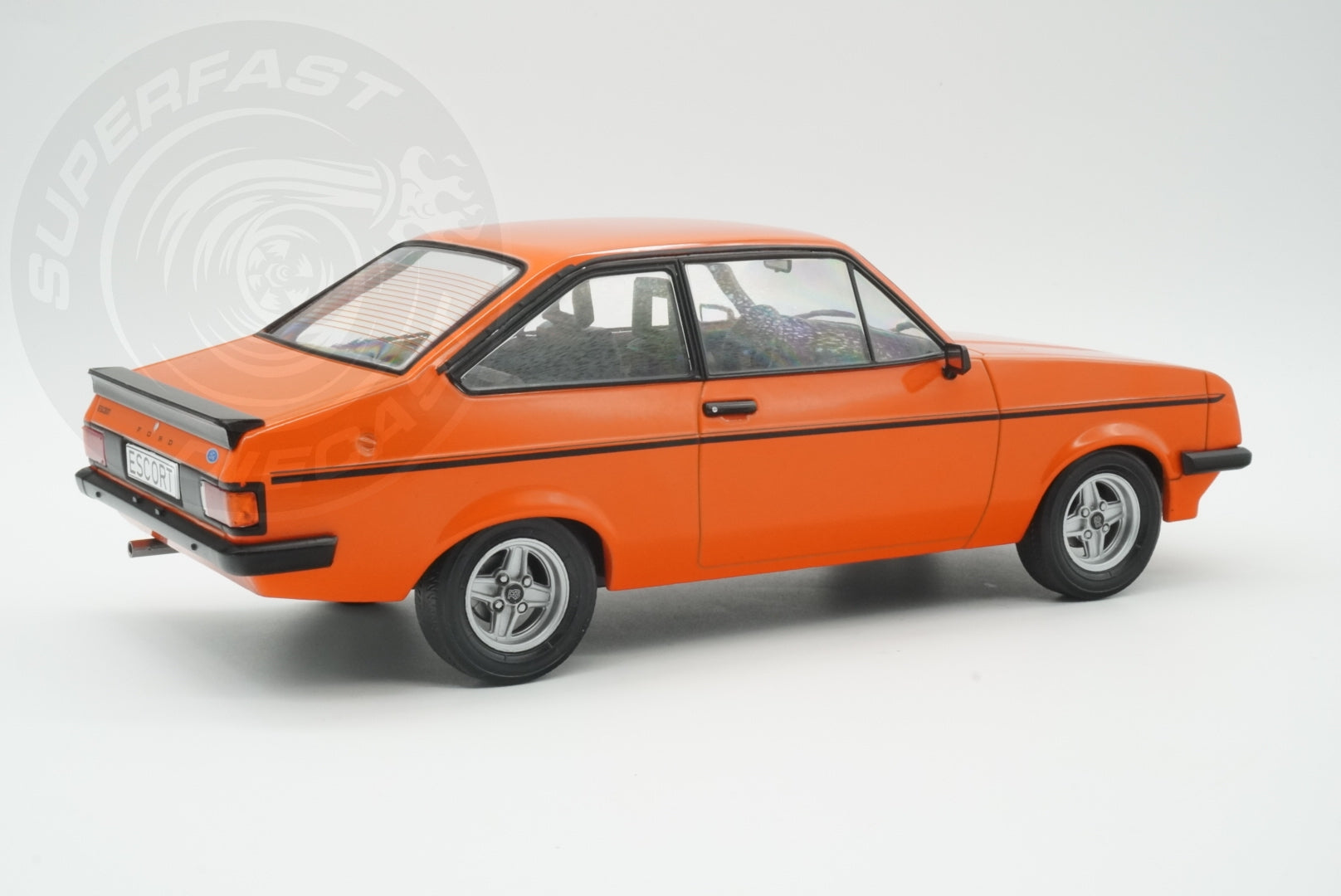 MCG 1:18 Scale Diecast Model Car - Ford Escort Mk2 RS2000 in Orange - Limited Edition - MCG181310MCW