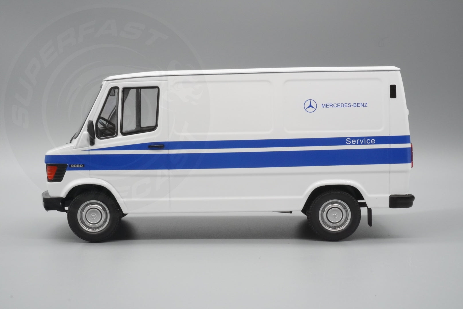 KK Scale 1:18 Scale Diecast - 1988 Mercedes 208 D Service Van, White - KKDC180302