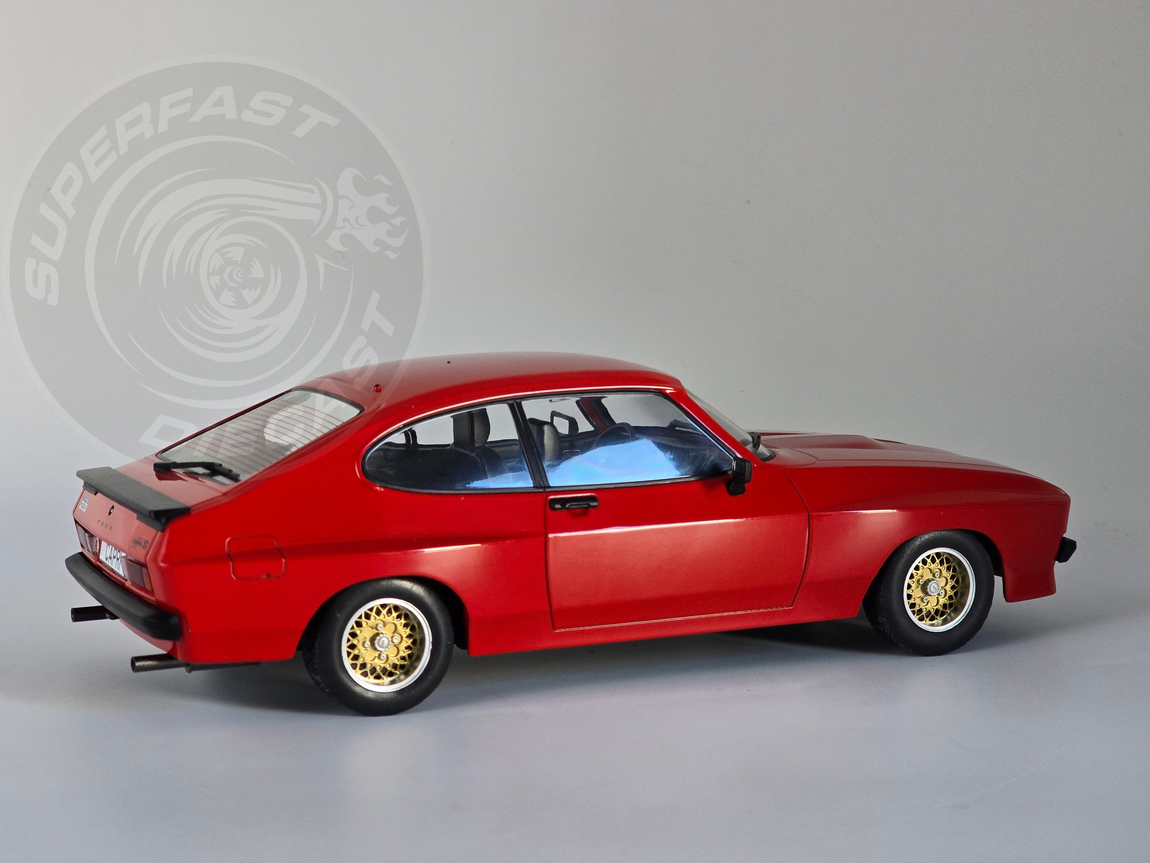MCG 1:18 Scale Diecast 1975 Ford Capri MK2 X-Pack, Red