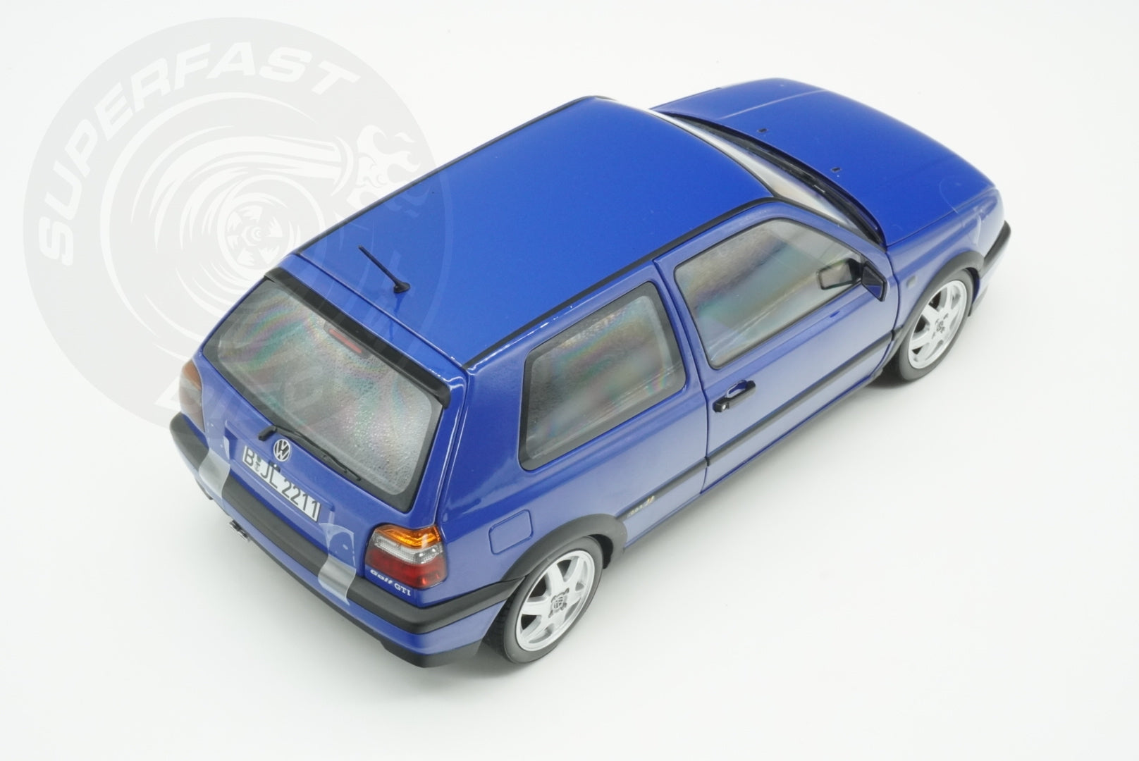 Norev 1:18 Scale Diecast - 1994 VW Volkswagen Golf Mk3 Colour Concept, Jazz Blue - 188506