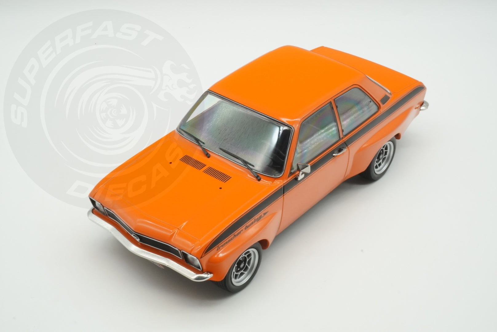MCG 1:18 Diecast - Opel Ascona A Irmscher, Orange/Black - MCG18839