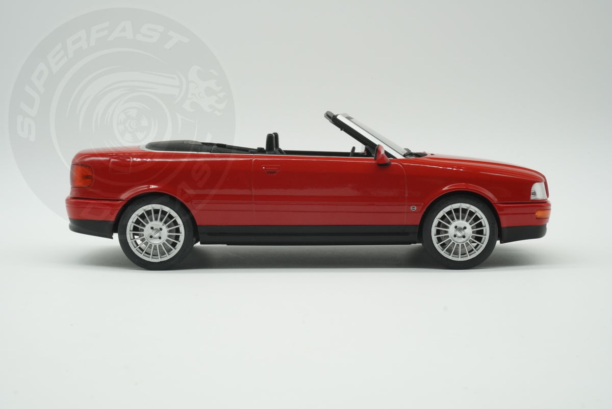 MCG 1:18 Scale Diecast - 1991 Audi 80 Cabriolet, Red - MCG181224