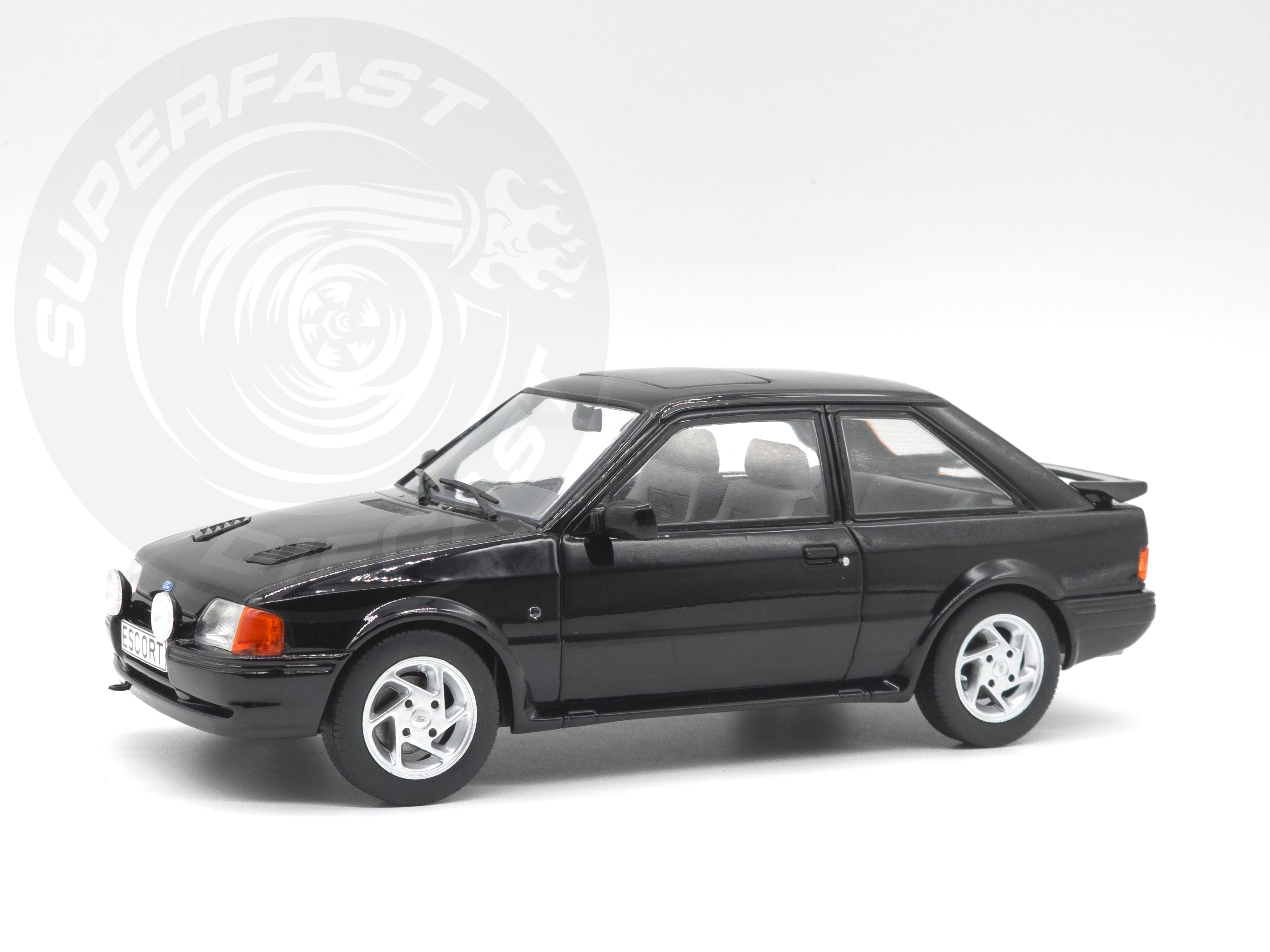 MCG 1:18 1990 Ford Escort Mk4 RS Turbo (Series 2) - Black - MCG18546