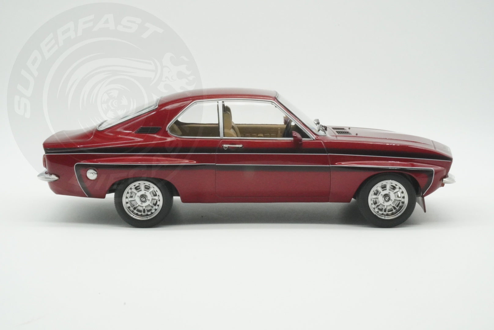 MCG 1:18 Scale Diecast - 1974 Opel Manta A Irmscher, Dark Red - MCG18427