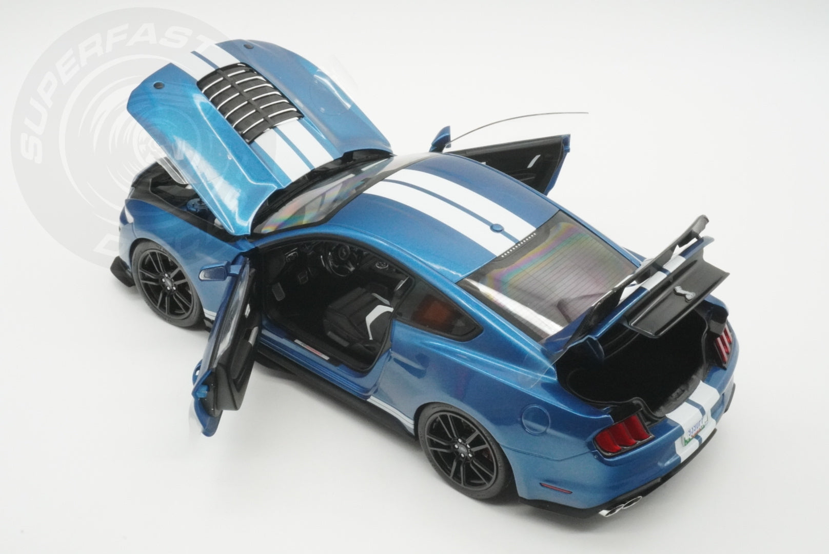 IXO 1:18 Diecast - 2022 Ford Mustang Shelby GT 500, Blue - IXO18RDC244-FO