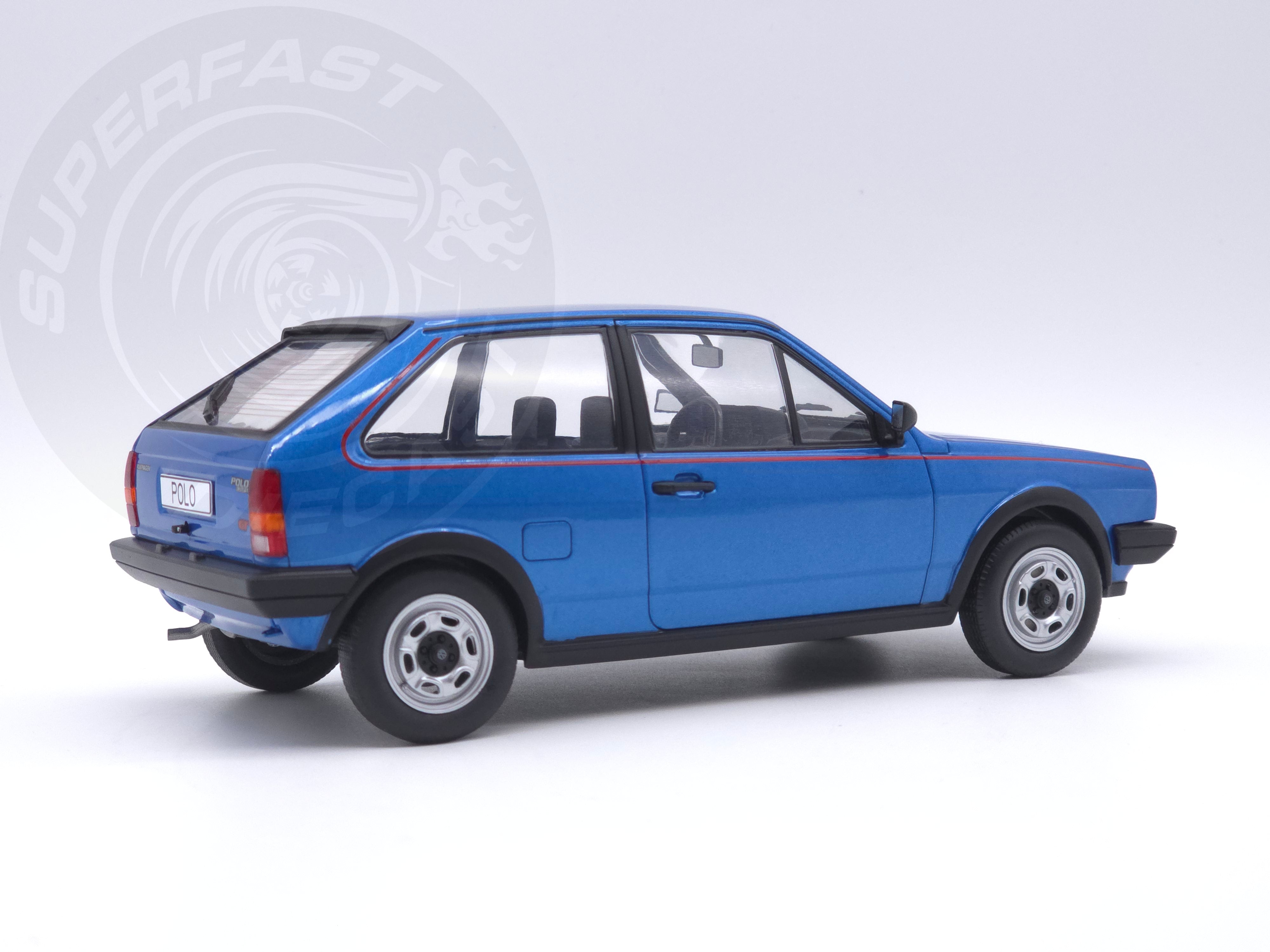MCG 1:18 Scale Diecast Model Car - 1985 VW Polo II Coupe GT, Blue - MCG18522