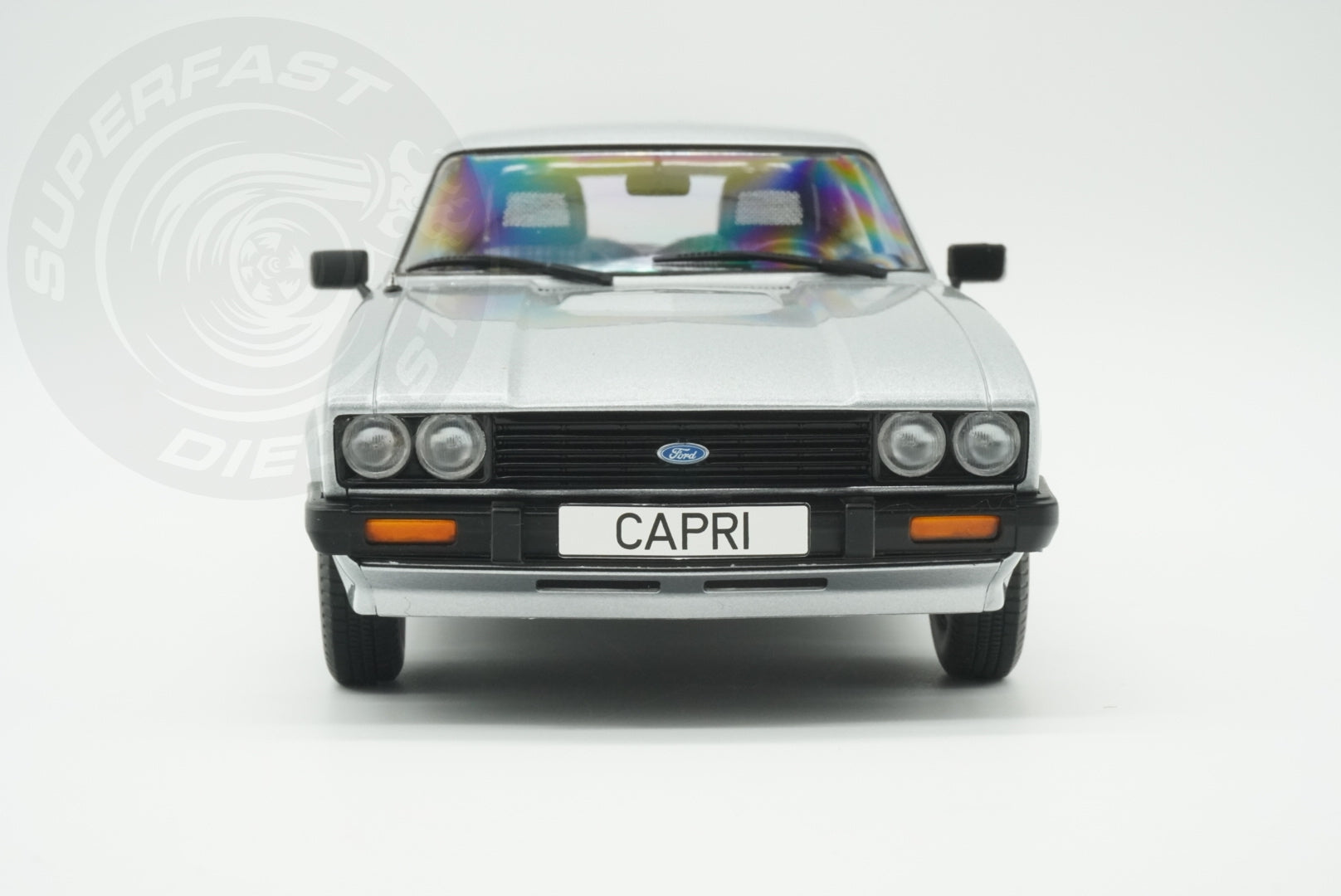 MCG 1:18 Scale Diecast - Ford Capri Mk III (LHD), Silver - MCG18398