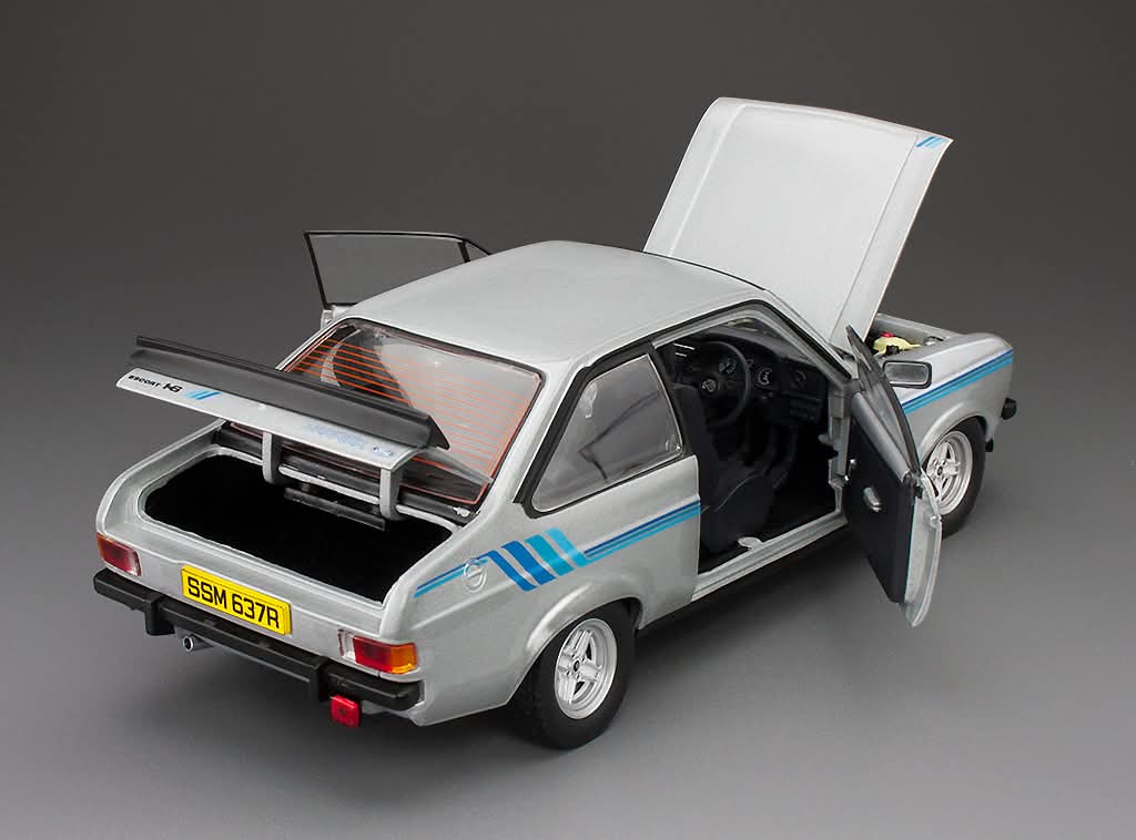 SUNSTAR 1:18 Scale Ford Escort Mk2 Harrier in Strato Silver (RHD) - 4637R