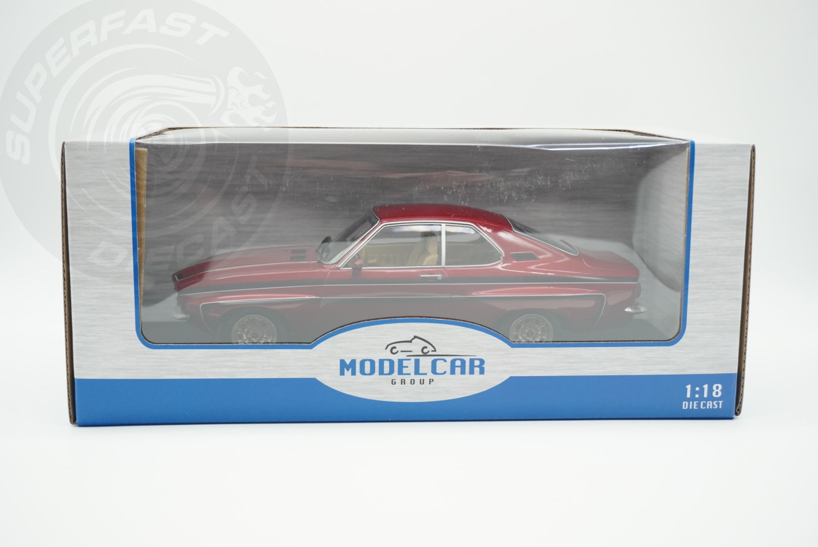 MCG 1:18 Scale Diecast - 1974 Opel Manta A Irmscher, Dark Red - MCG18427