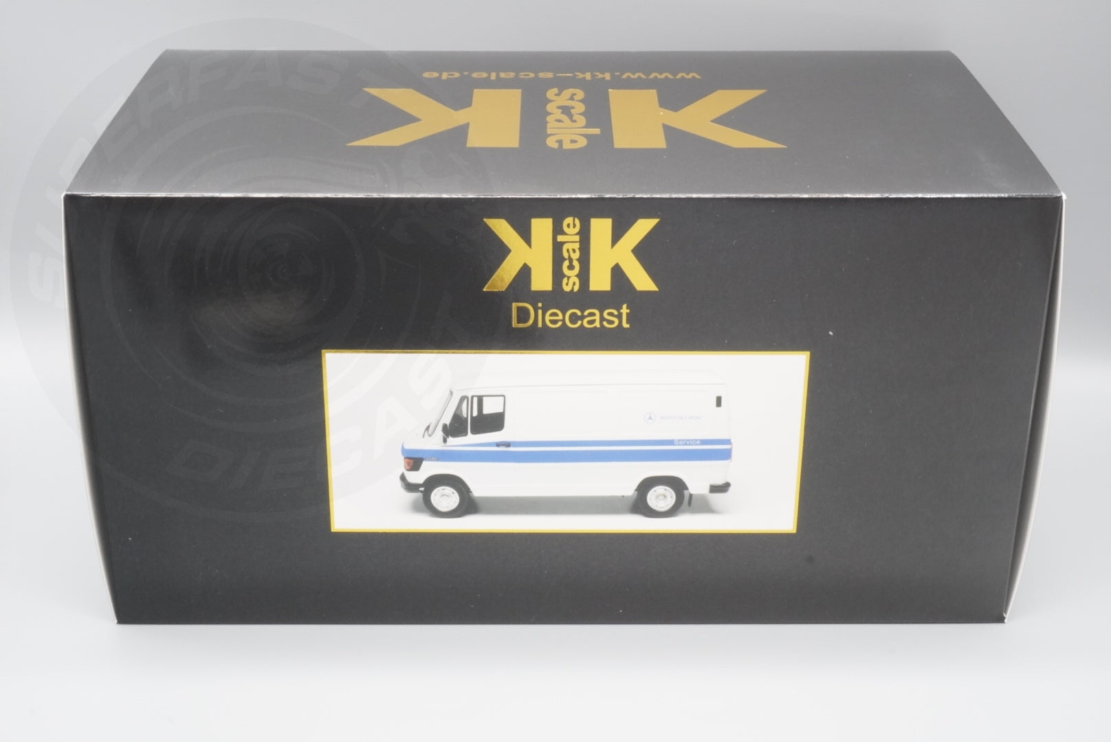 KK Scale 1:18 Scale Diecast - 1988 Mercedes 208 D Service Van, White - KKDC180302