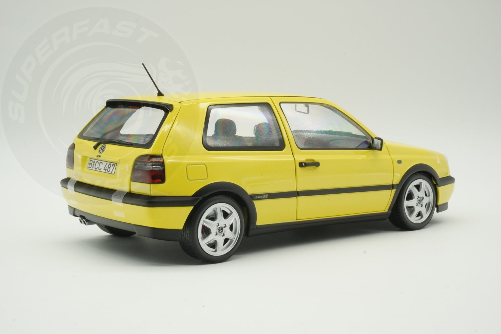 Norev 1:18 Scale Diecast - 1994 VW Volkswagen Golf Mk3 Colour Concept Yellow - 188507