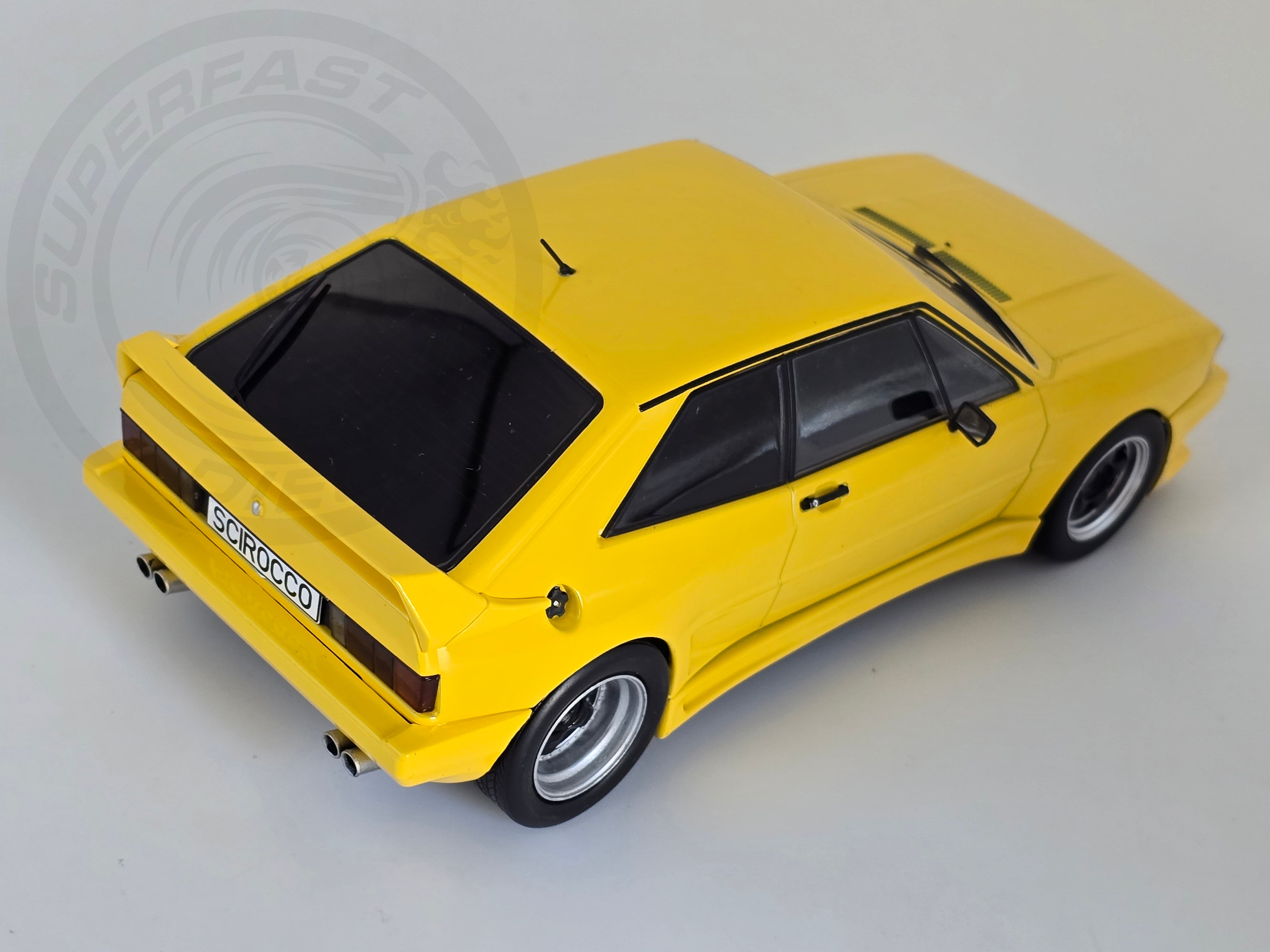 MCG 1:18 Diecast - 1980 Volkswagen VW Scirocco Reiger GTO, Yellow - MCG18447