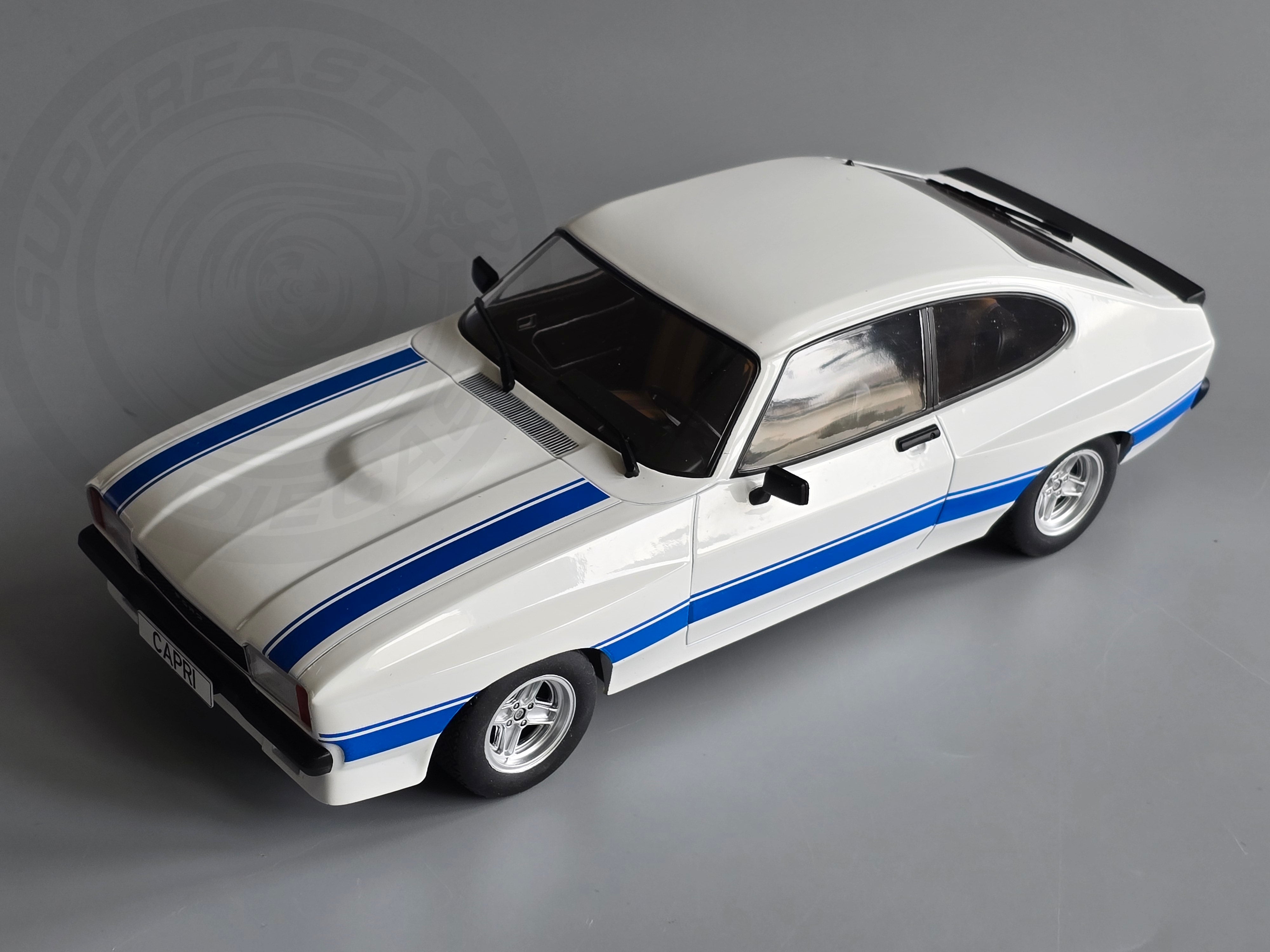 MCG 1:18 Scale Diecast 1975 Ford Capri MK2 X-Pack, White