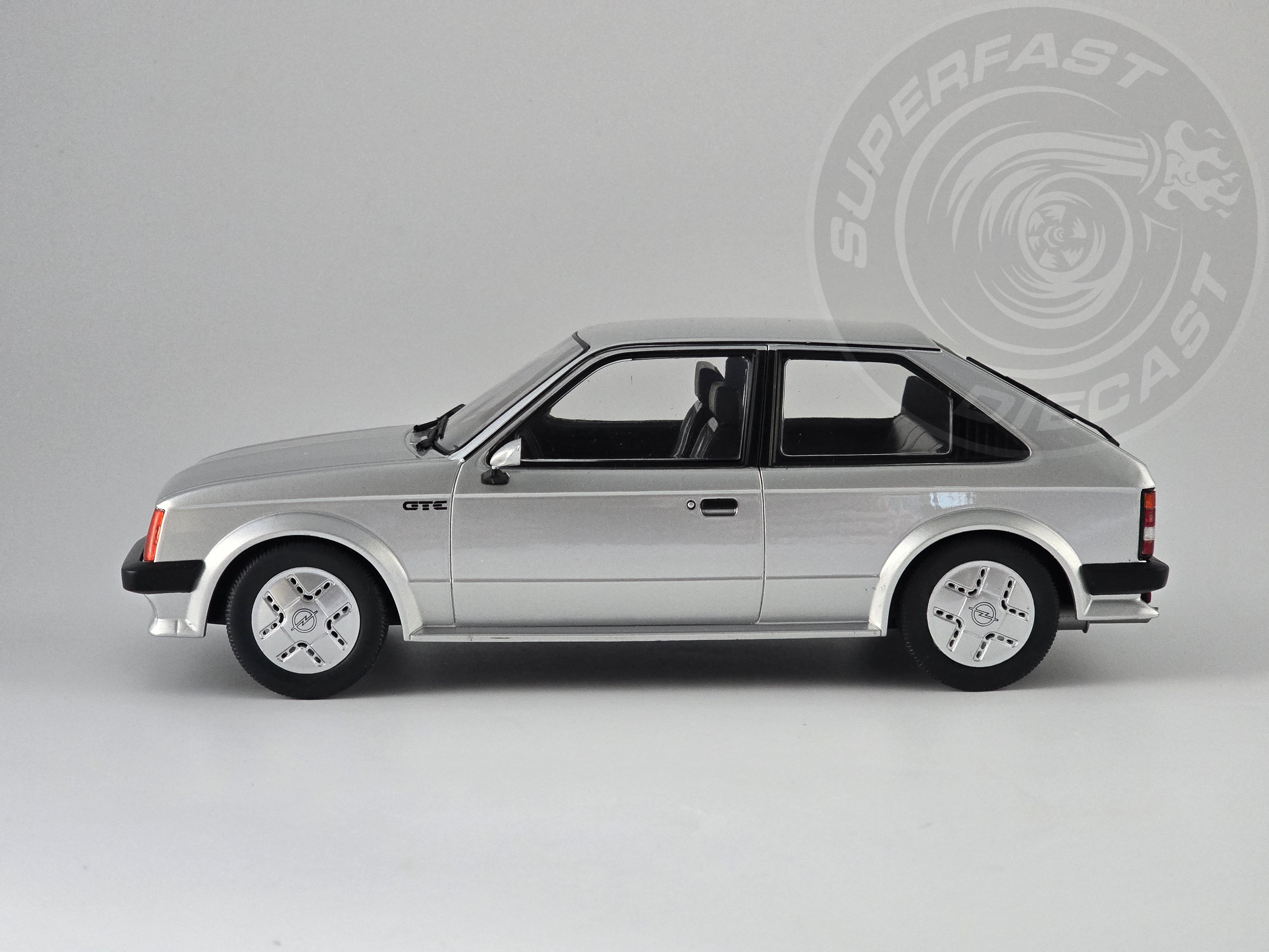 MCG 1:18 Scale Diecast Model Car - Opel Kadett D GTE (Vauxhall Astra mk1) Silver - MCG18533