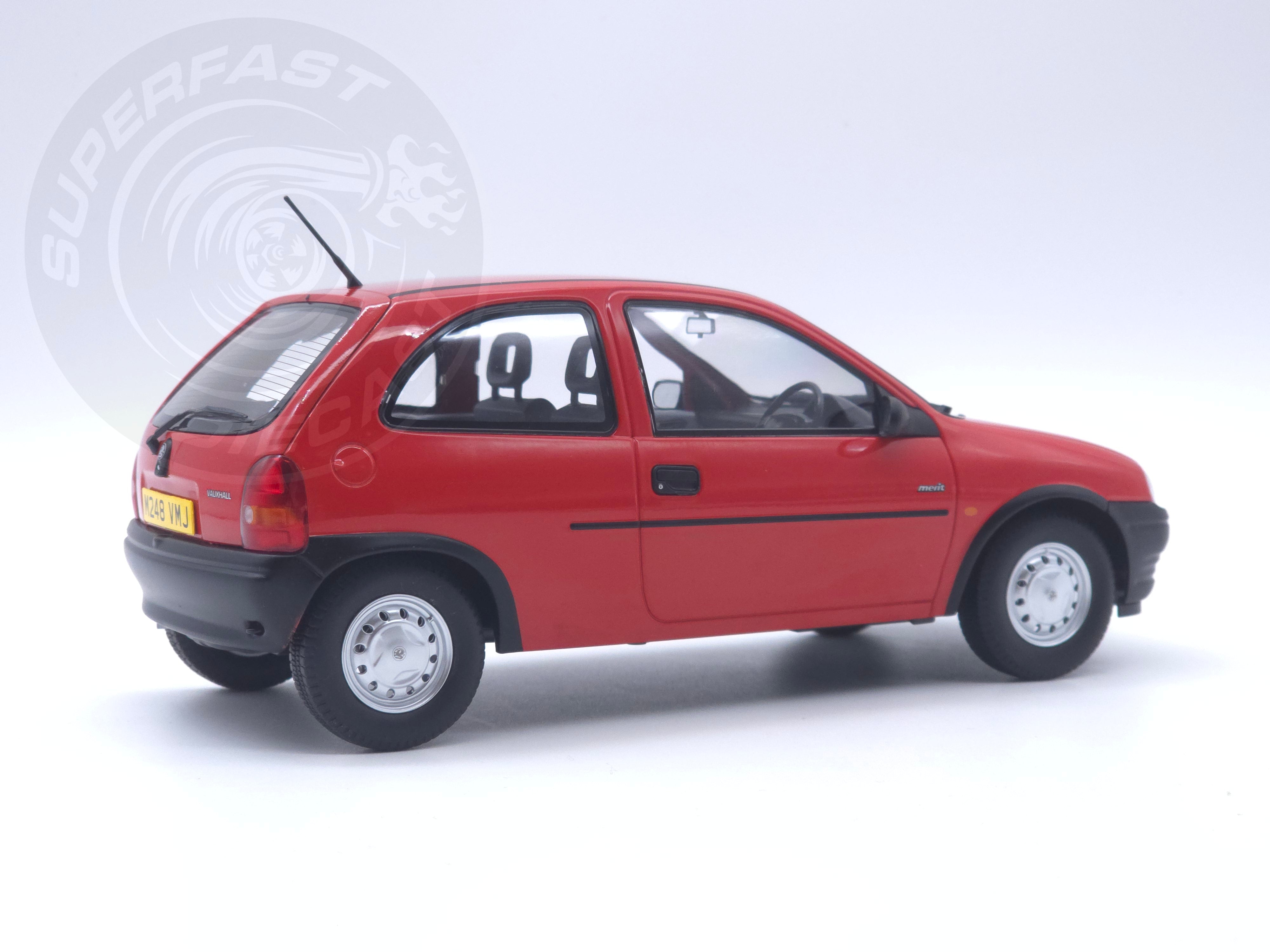 MCG 1:18 Scale Diecast - 1993 Vauxhall Corsa Merit (UK Exclusive RHD), Red - MCG18845