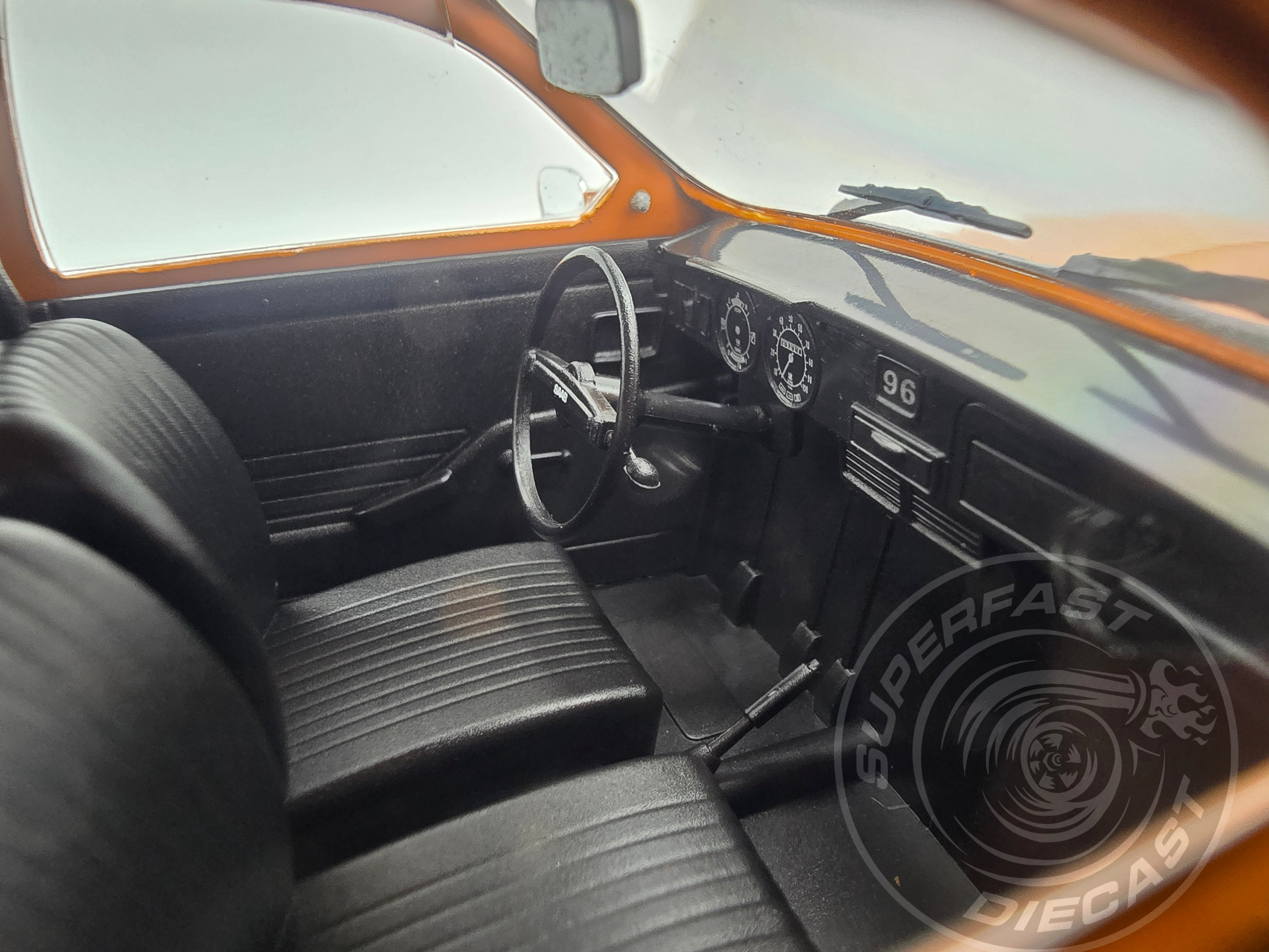 MCG 1:18 Diecast - 1970 Saab 96 V4, Orange - MCG18654