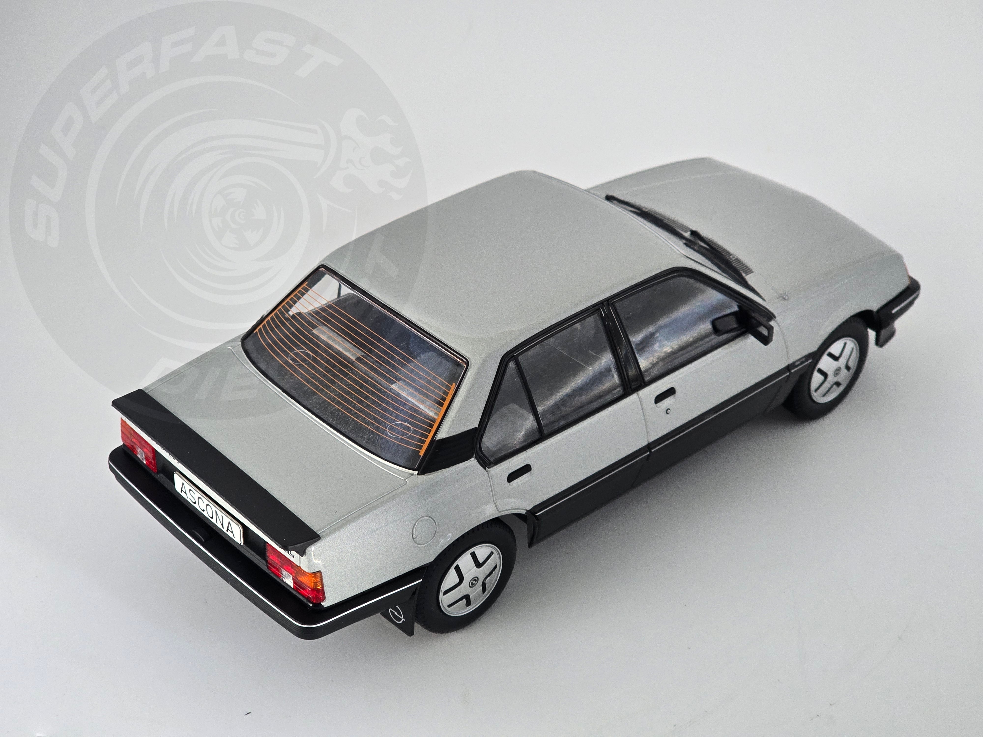 MCG 1:18 Scale Diecast - 1981 Opel Ascona C SR, Silver - MCG18460