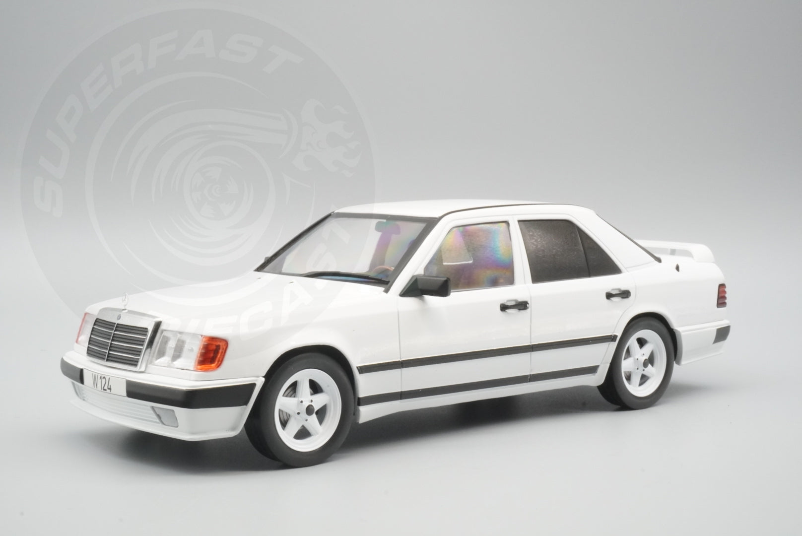 MCG 1:18 Diecast - 1986 Mercedes W124 Tuning, White - MCG18343