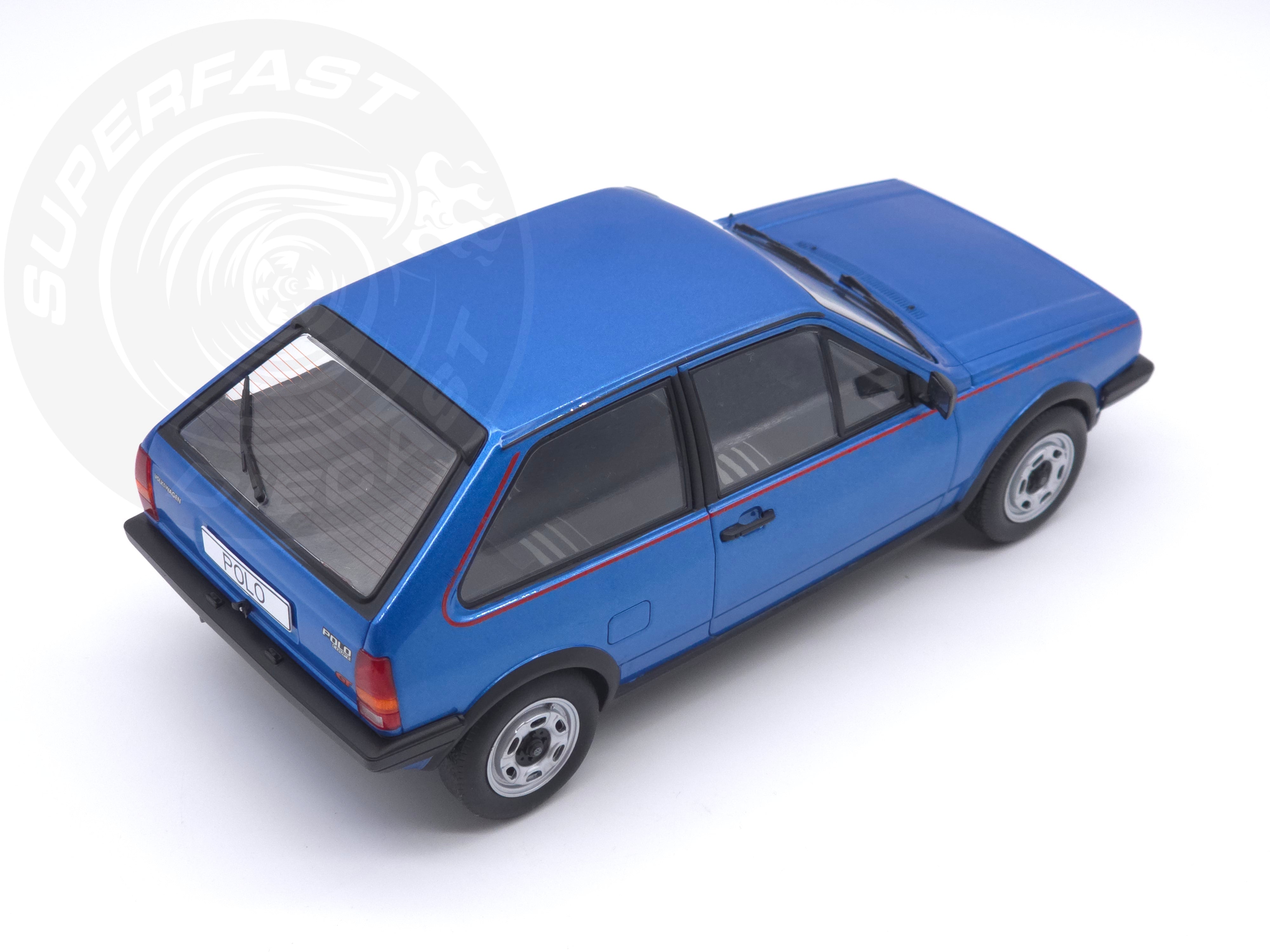 MCG 1:18 Scale Diecast Model Car - 1985 VW Polo II Coupe GT, Blue - MCG18522