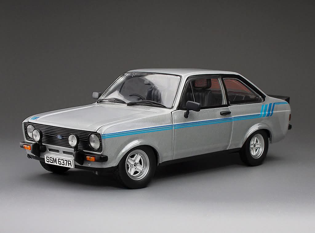SUNSTAR 1:18 Scale Ford Escort Mk2 Harrier in Strato Silver (RHD) - 4637R