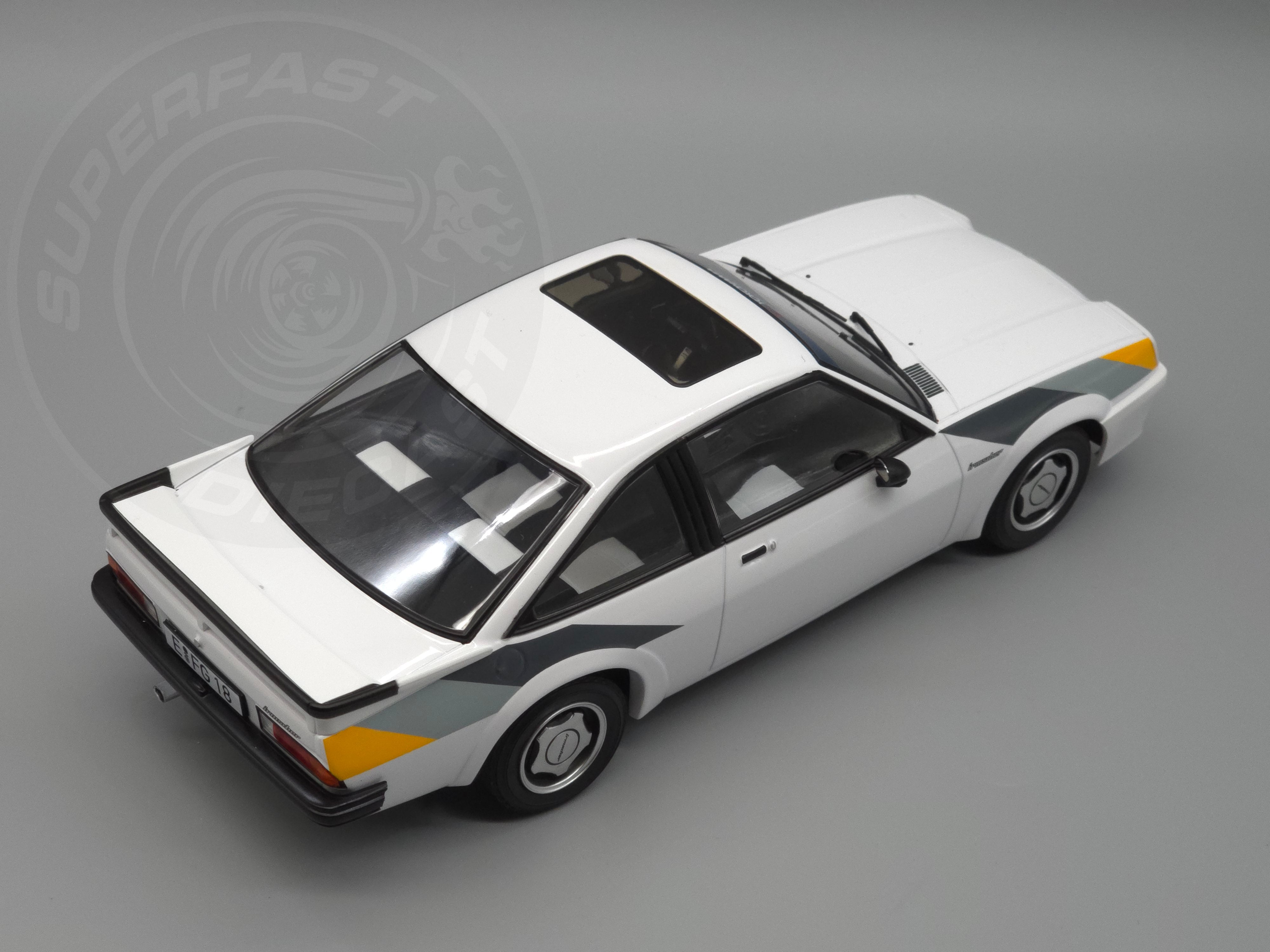 Norev 1:18 Scale Diecast - 1984 Opel Manta B Irmsher (The Movie Fred) - White- 183306