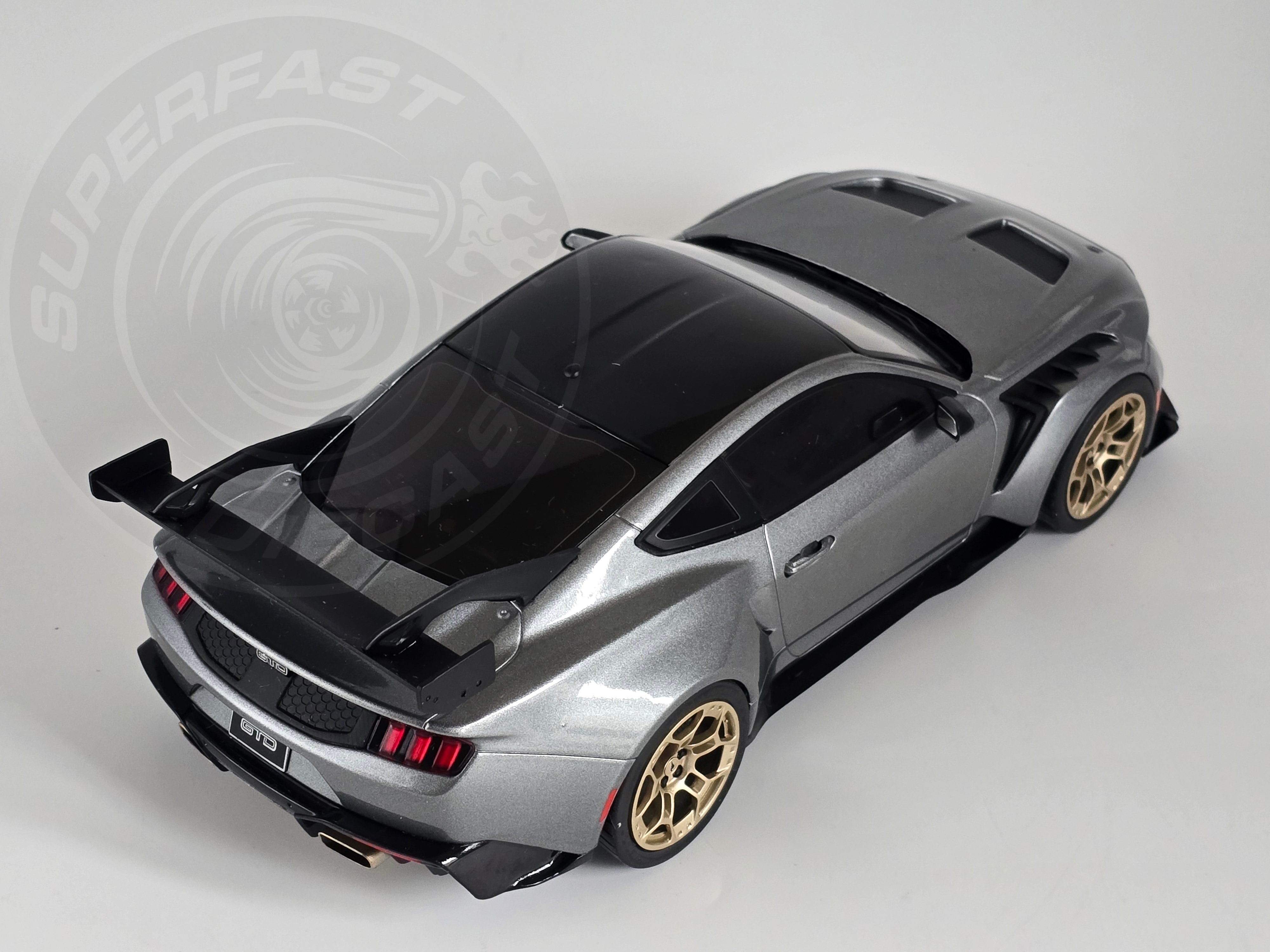 IXO 1:18 Scale - 2025 Ford Mustang GTD, Dark Grey