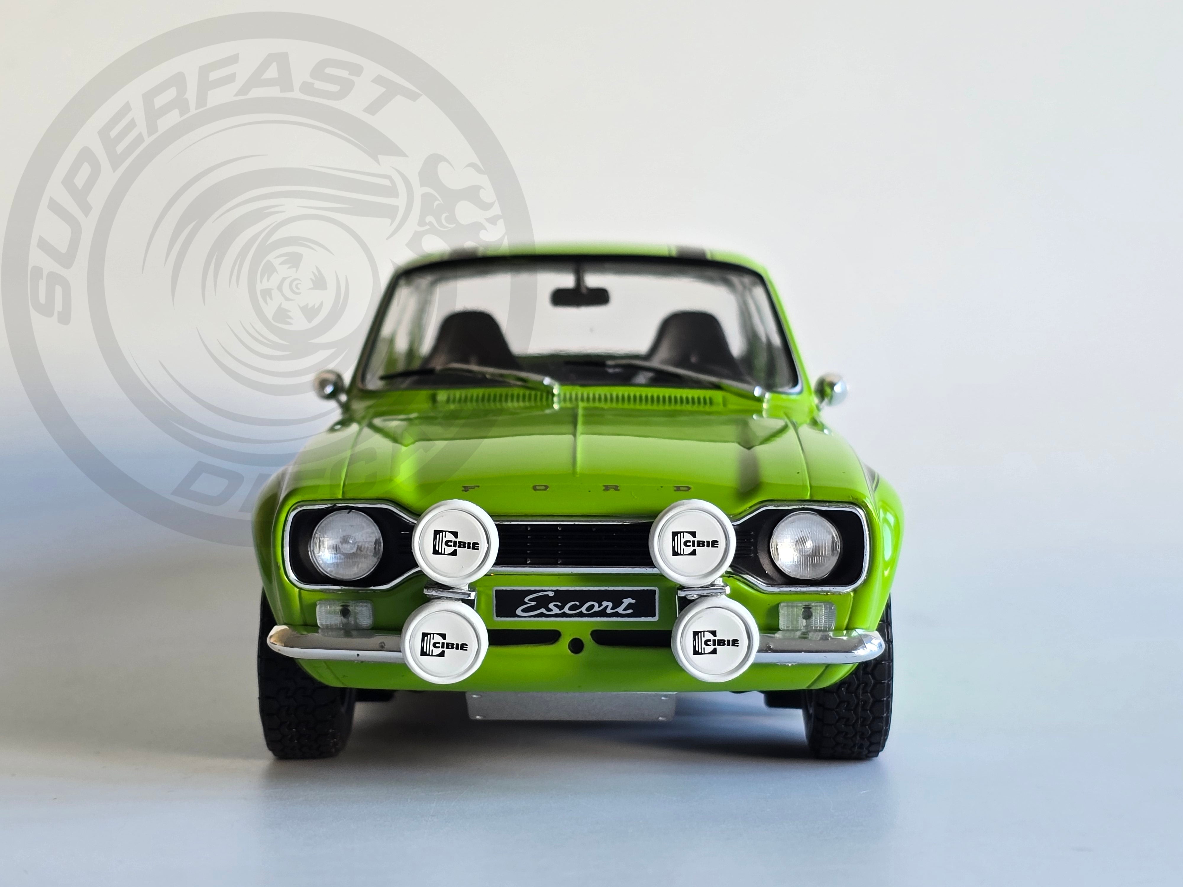 IXO 1:18 Diecast - 1974 Ford Escort MK1 RS 1600 Mexico, Green - 18CMC125.22