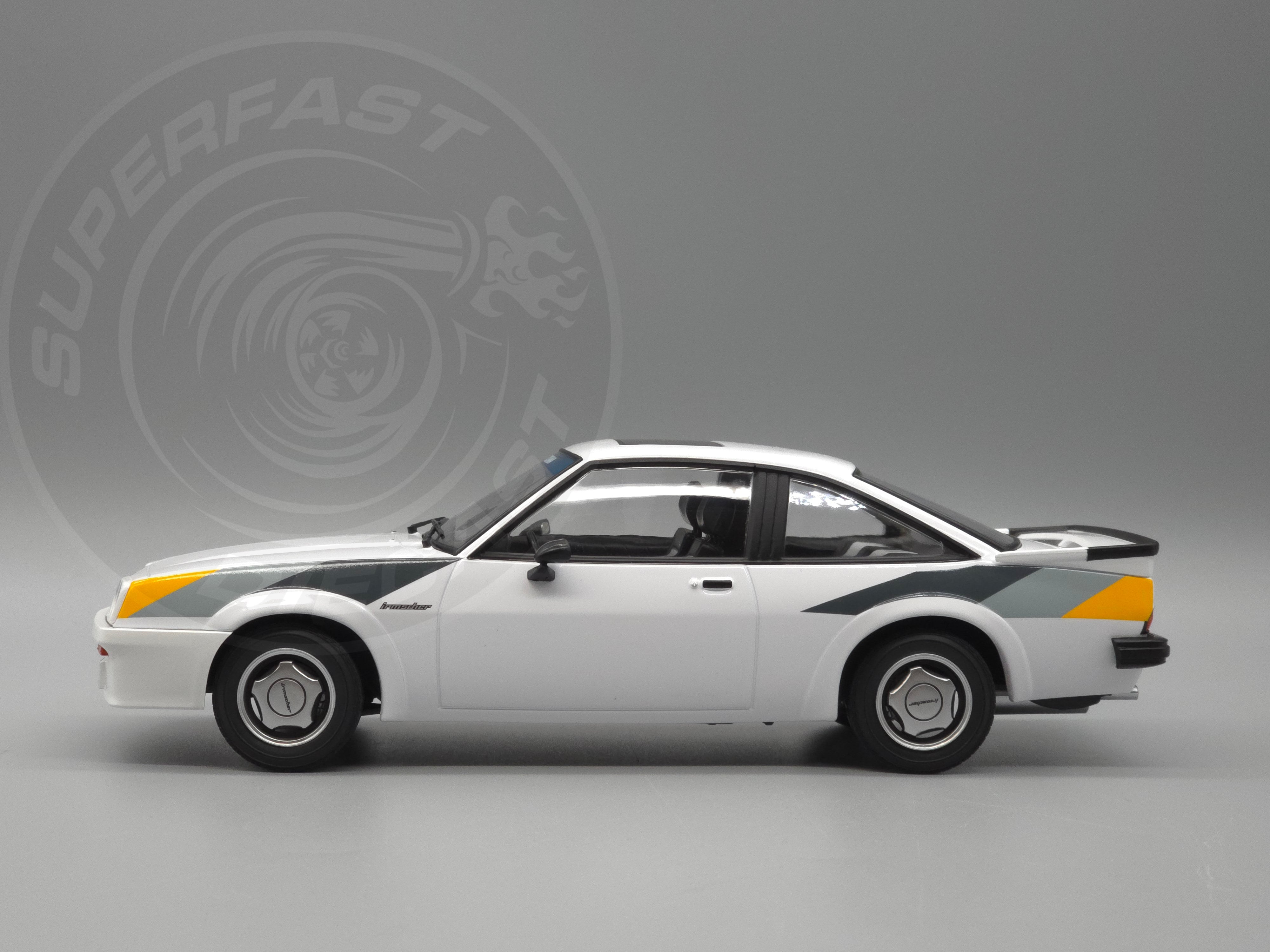 Norev 1:18 Scale Diecast - 1984 Opel Manta B Irmsher (The Movie Fred) - White- 183306