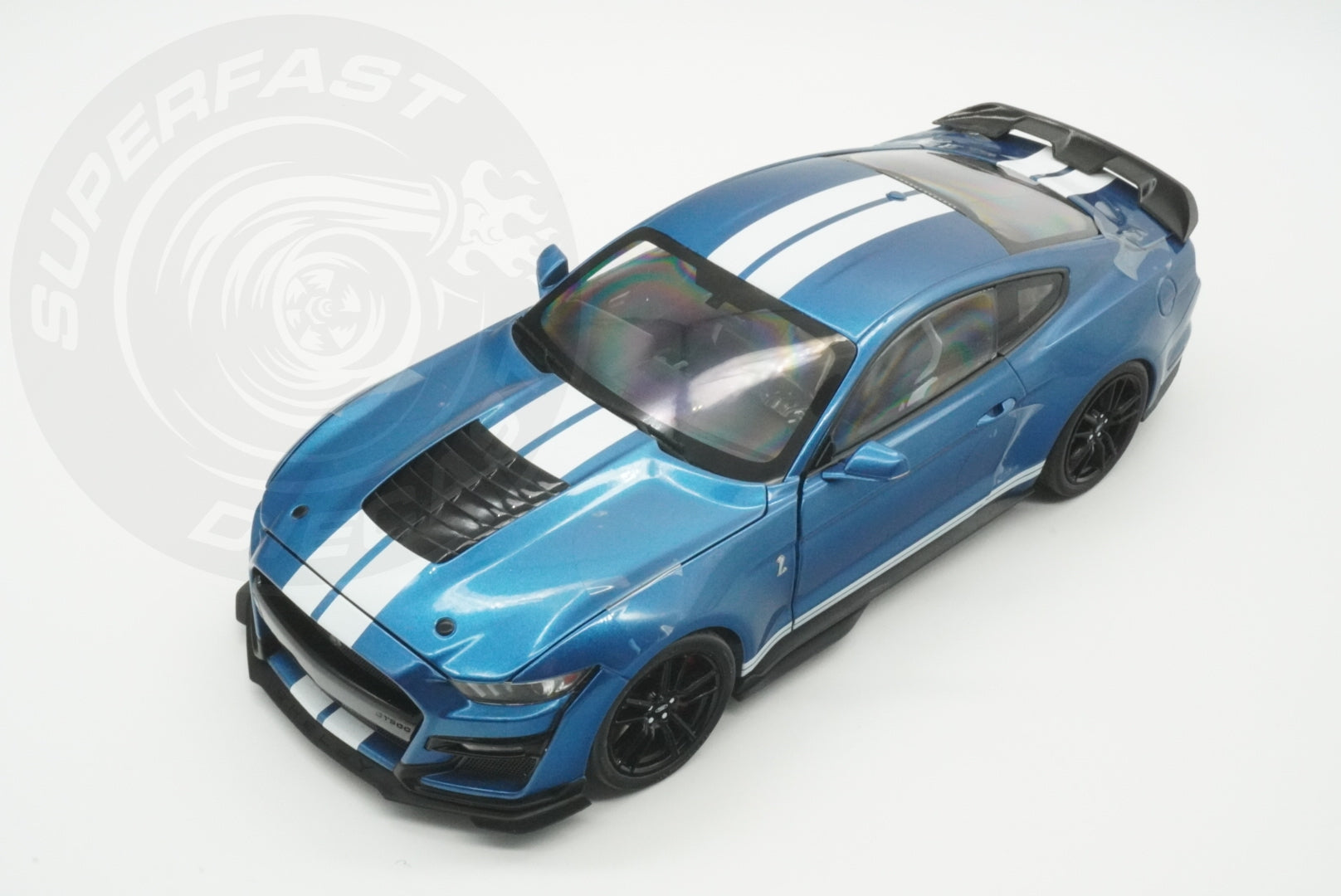 IXO 1:18 Diecast - 2022 Ford Mustang Shelby GT 500, Blue - IXO18RDC244-FO