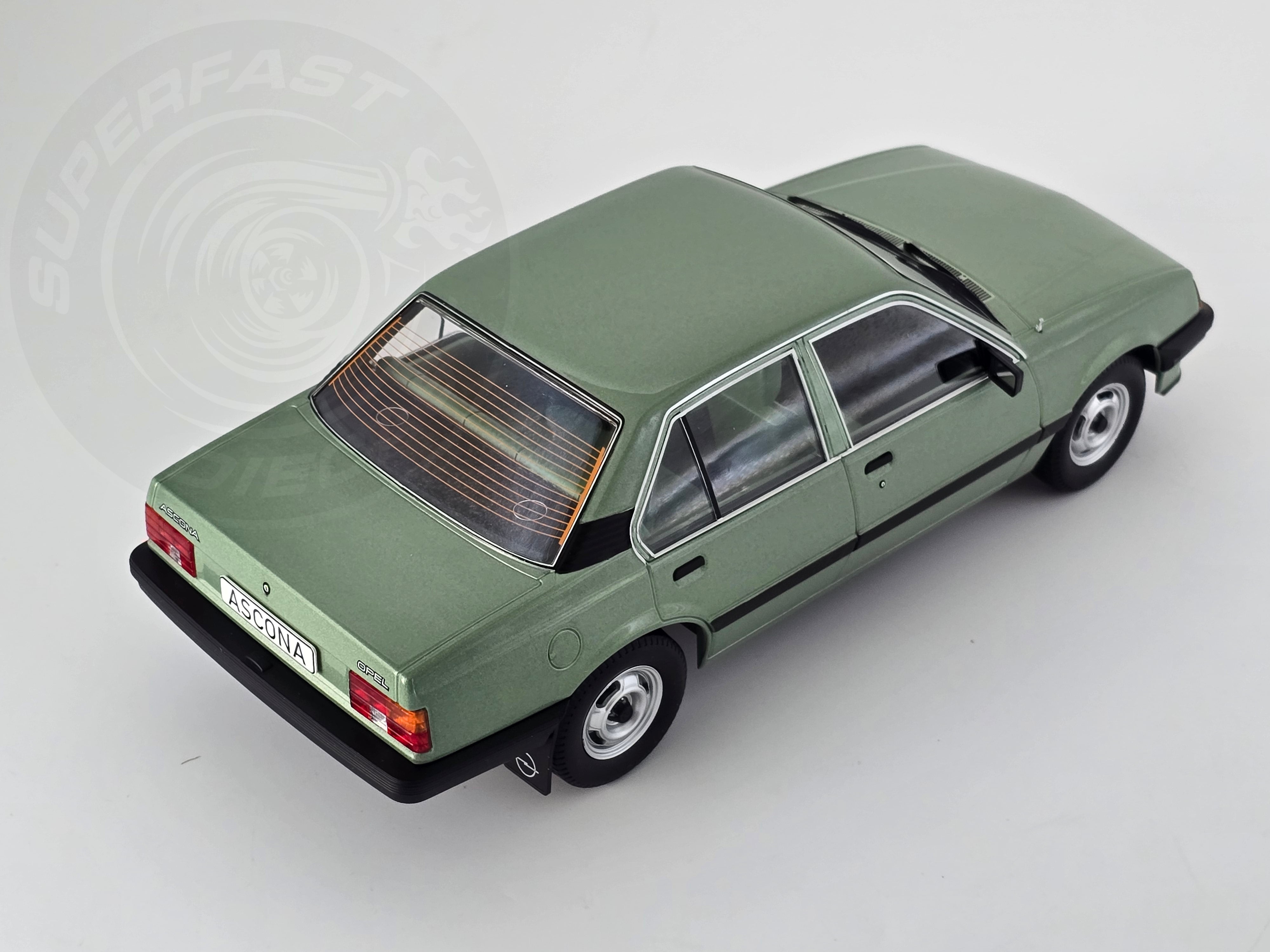 MCG 1:18 Scale Diecast - 1981 Opel Ascona C, Green - MCG18458