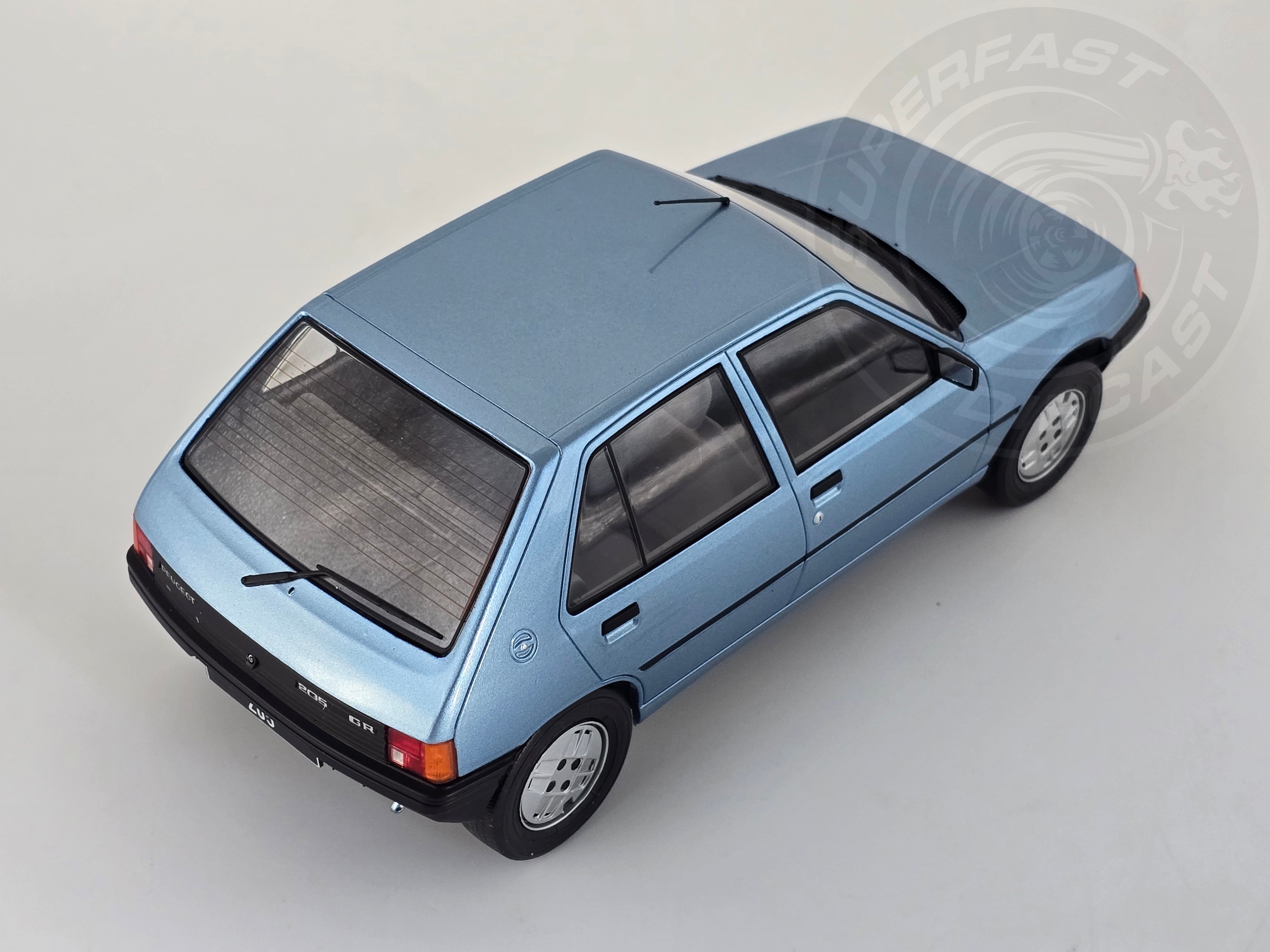 MCG 1:18 Scale - 1984 Peugeot 205, Light Blue - MCG18491