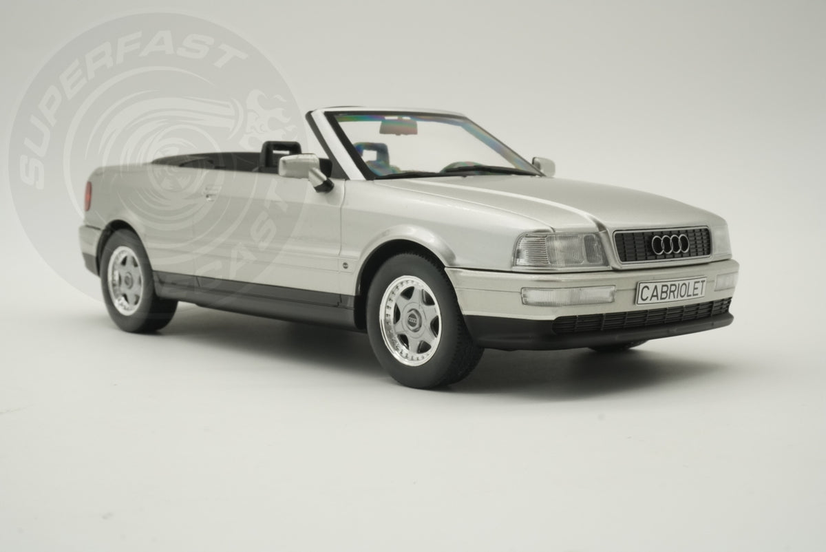 MCG 1:18 Scale Diecast - 1991 Audi 80 Cabriolet, Silver - MCG181225