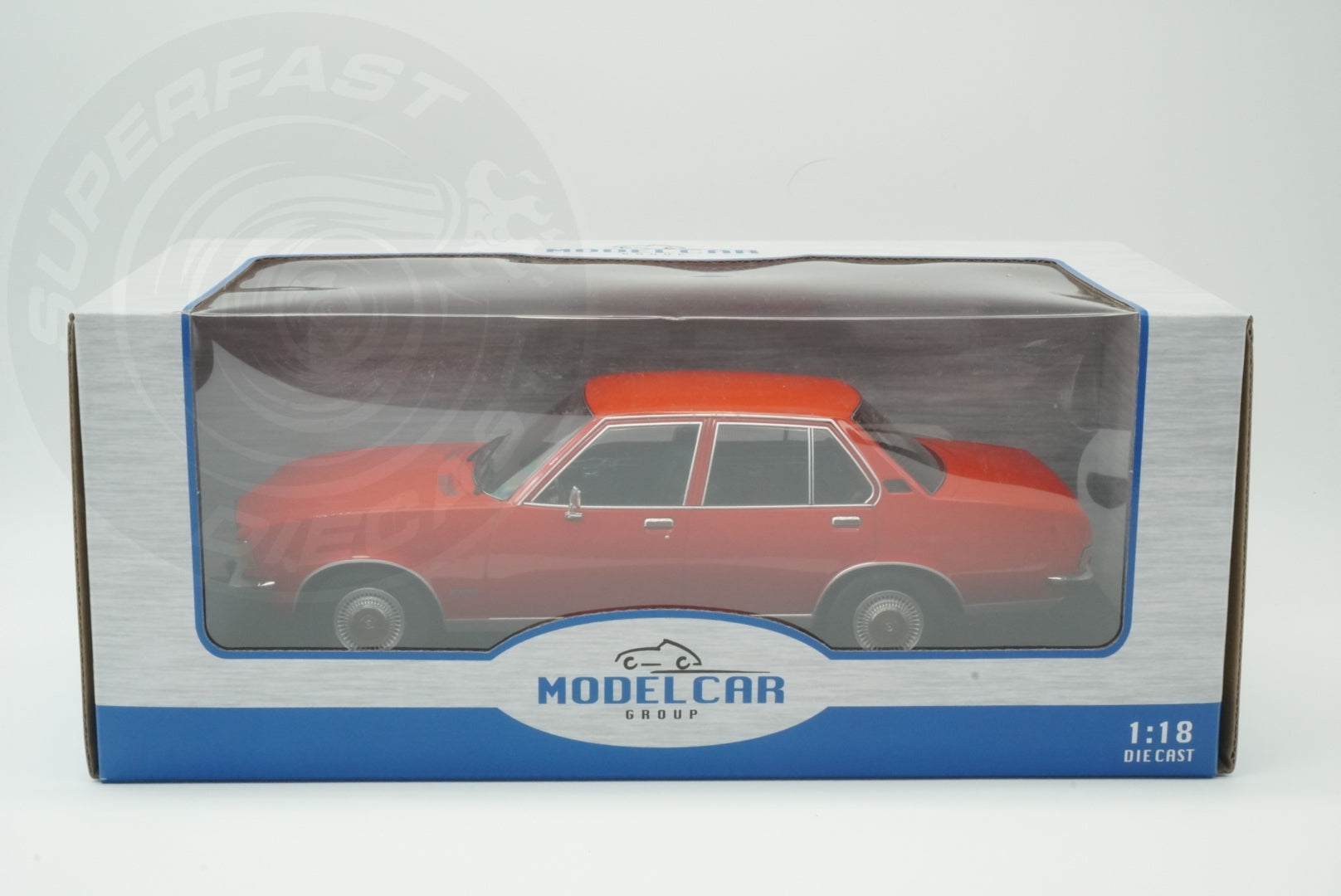 MCG 1:18 Scale Diecast - 1972 Opel Rekord D, Red - MCG18563