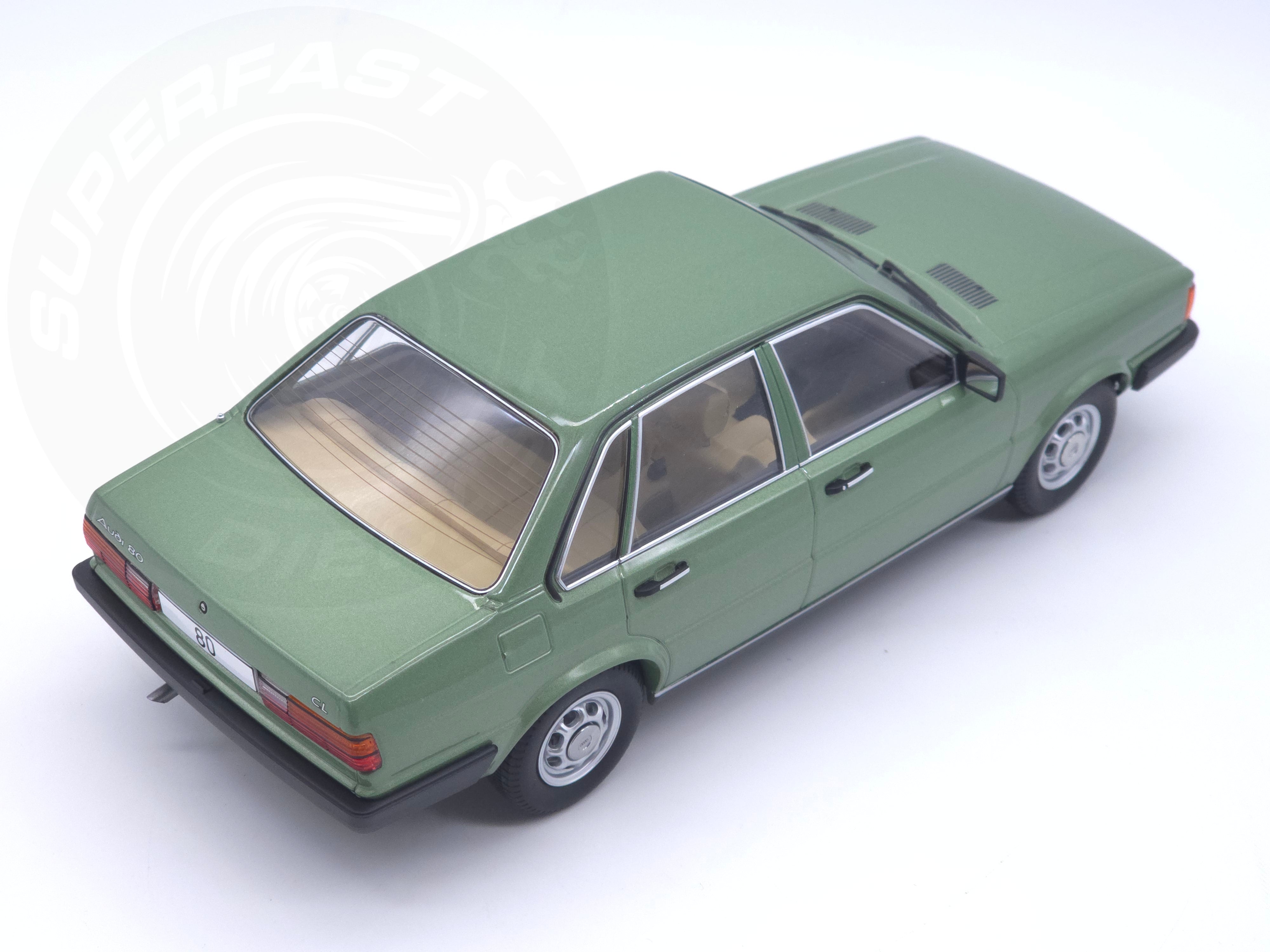 MCG 1:18 Scale Diecast Model Car - 1978 Audi 80 (B2), Green - MCG18525