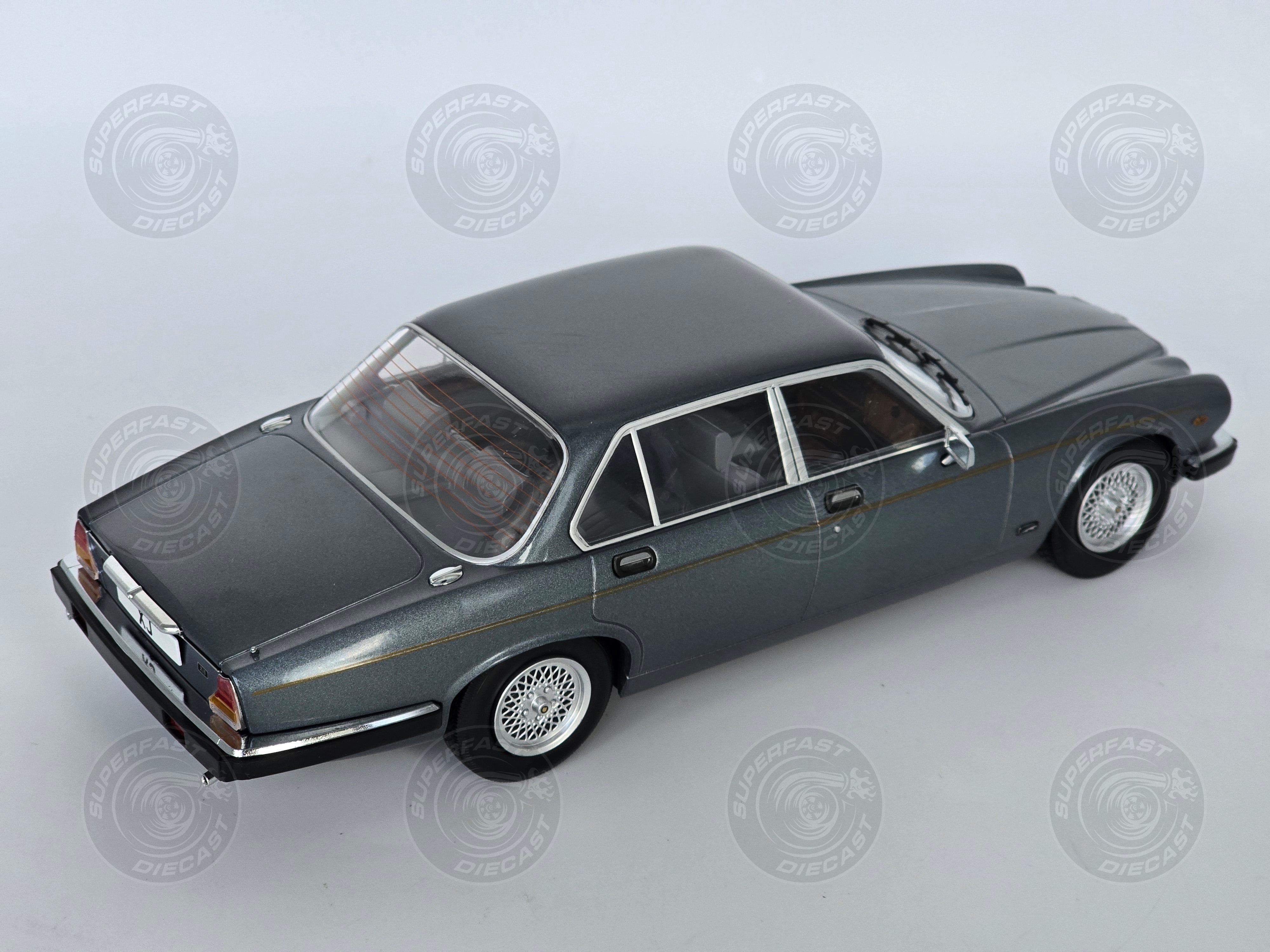 MCG 1:18 Scale Diecast - 1979 Jaguar XJ Series III, Dark Grey - MCG18177